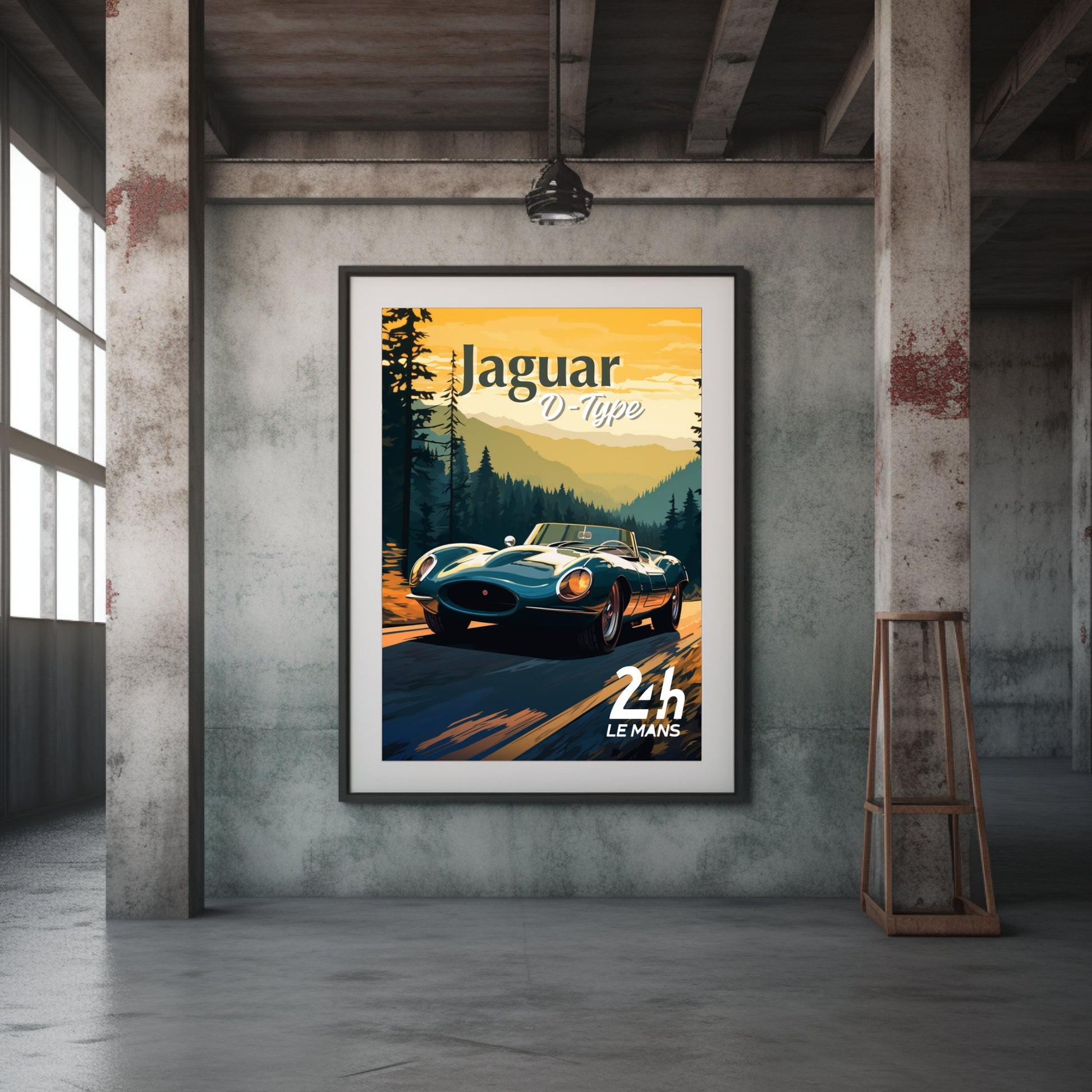 Jaguar D-Type Poster