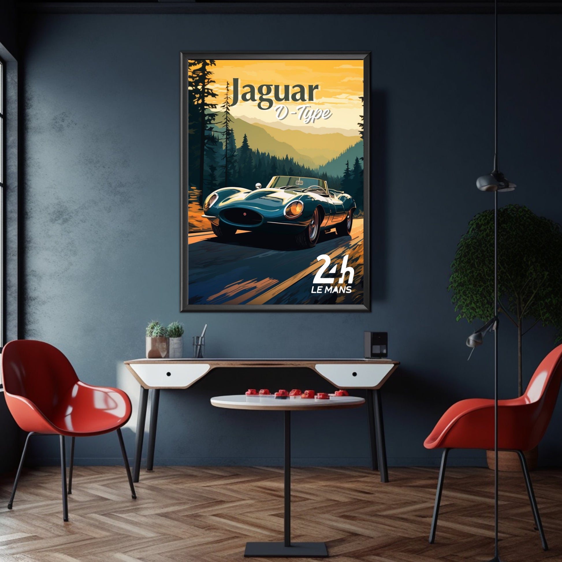 Jaguar D-Type Poster