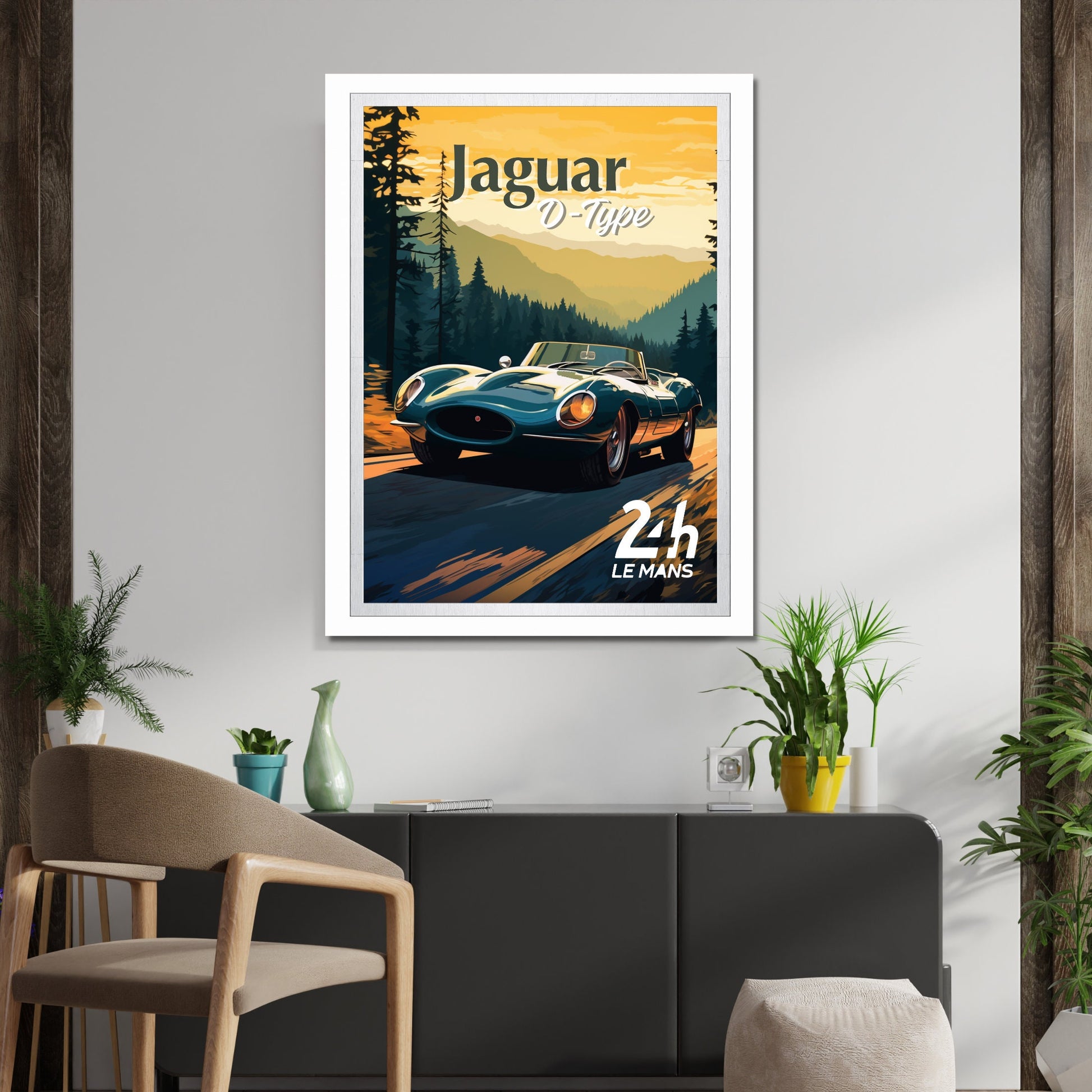 Jaguar D-Type Poster