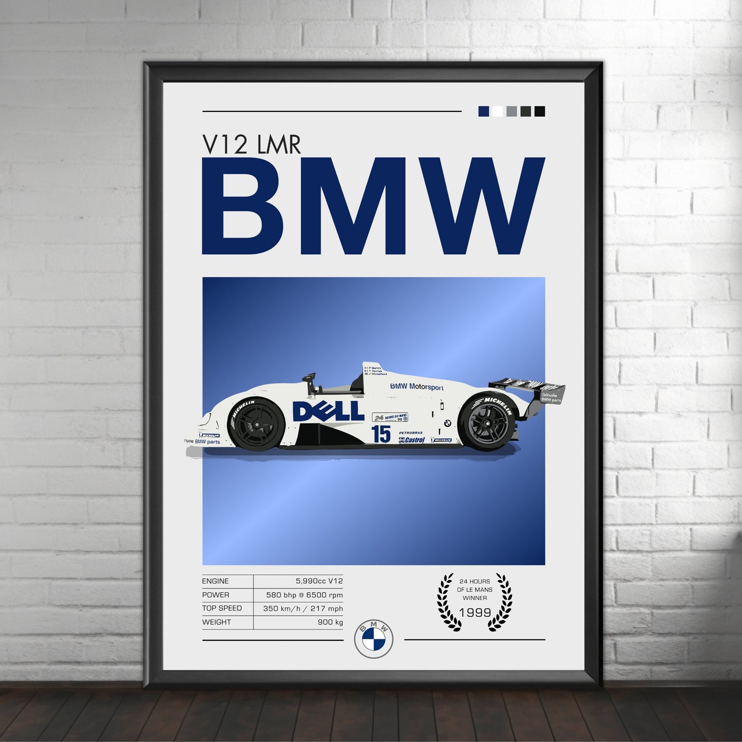 BMW V12 LMR Poster