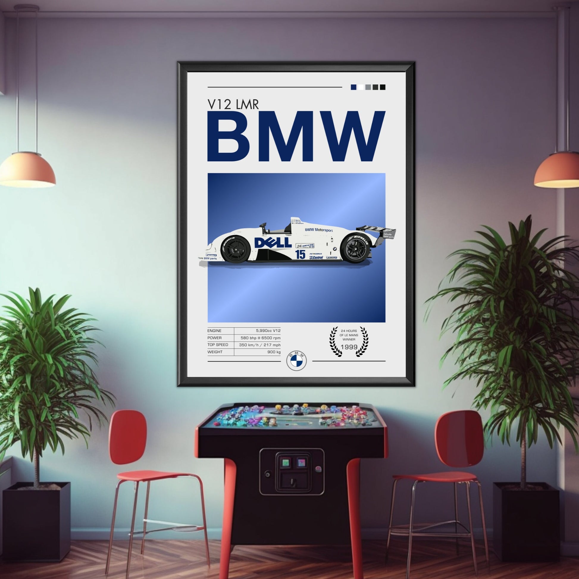 BMW V12 LMR Poster