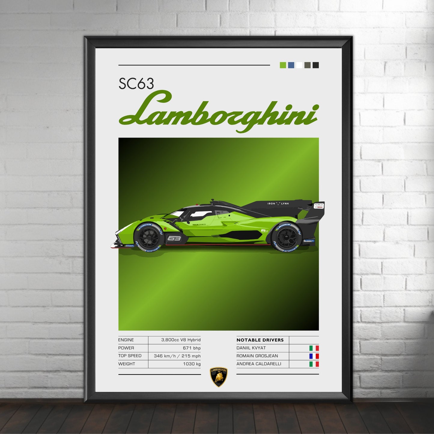 Lamborghini SC63 Print