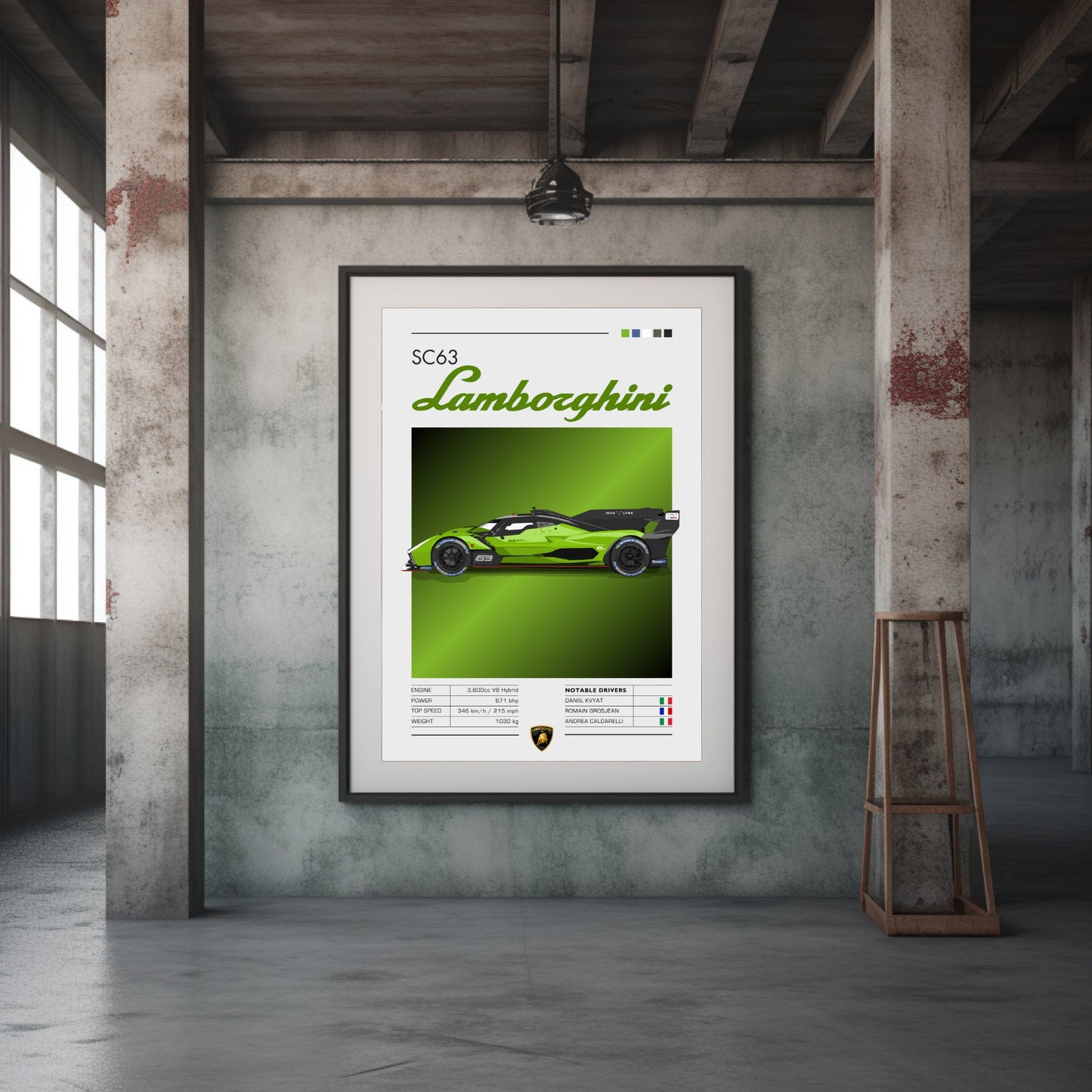 Lamborghini SC63 Print