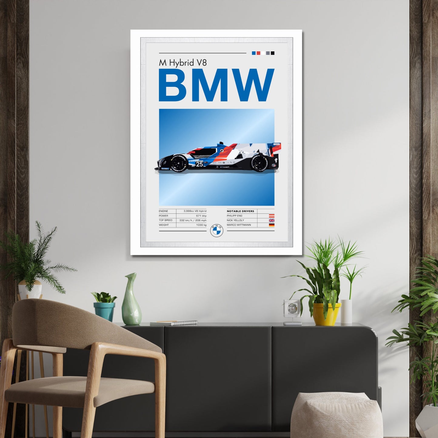 BMW M Hybrid V8 Poster