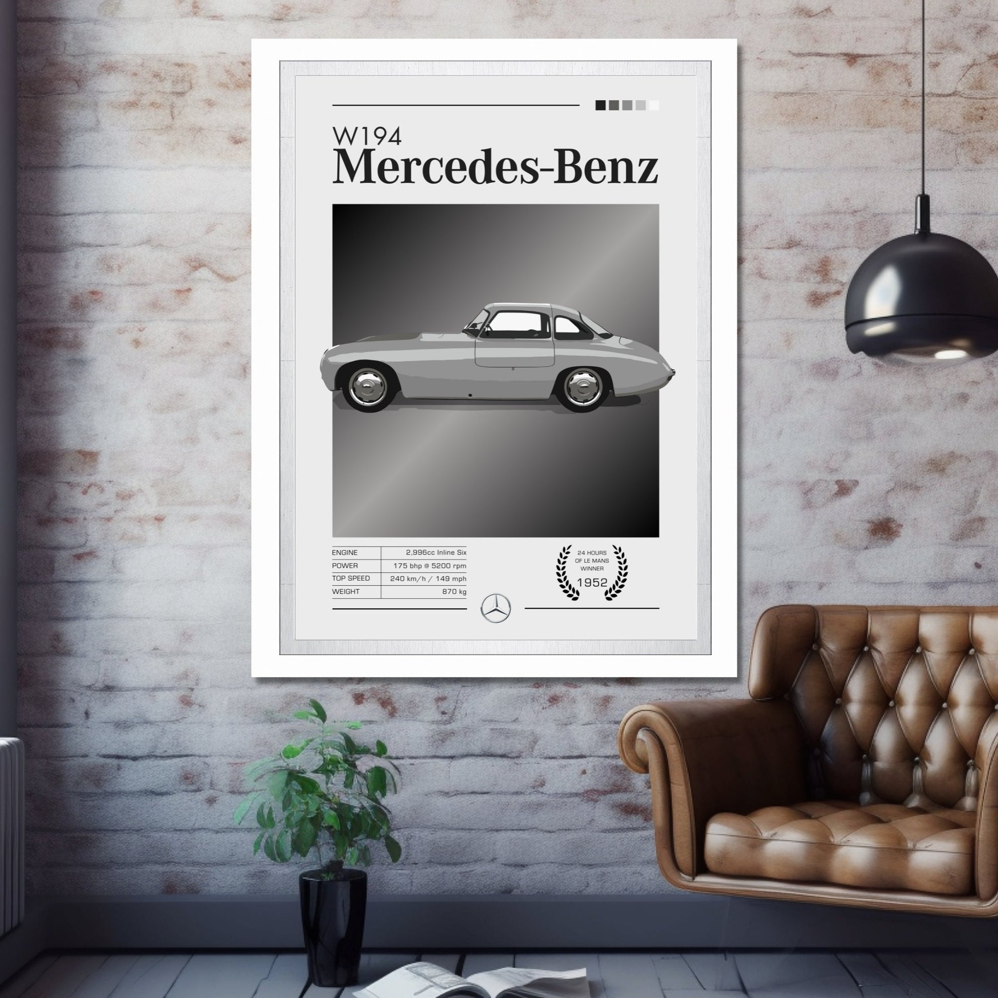 Mercedes-Benz W194 Poster