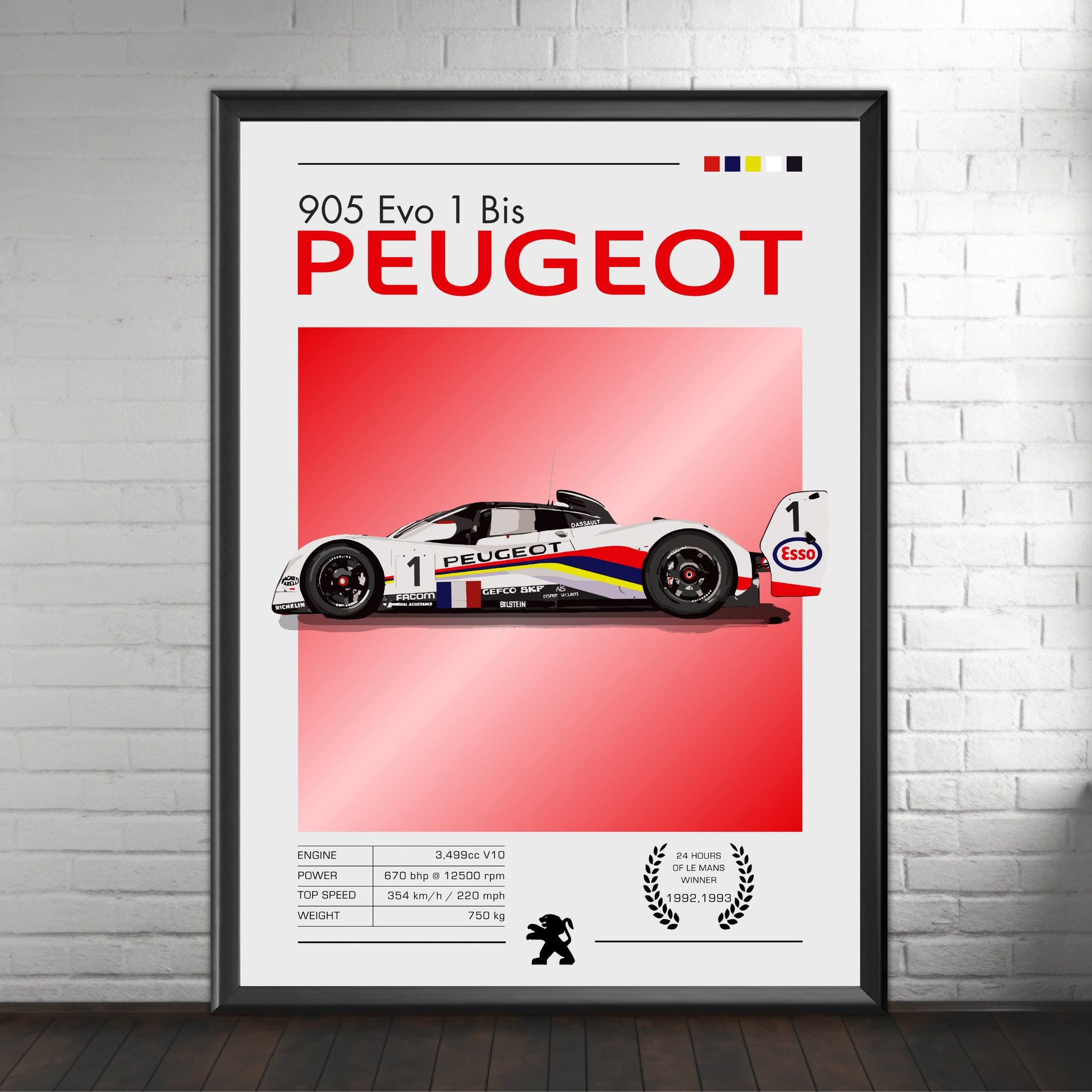 Peugeot 905 Poster