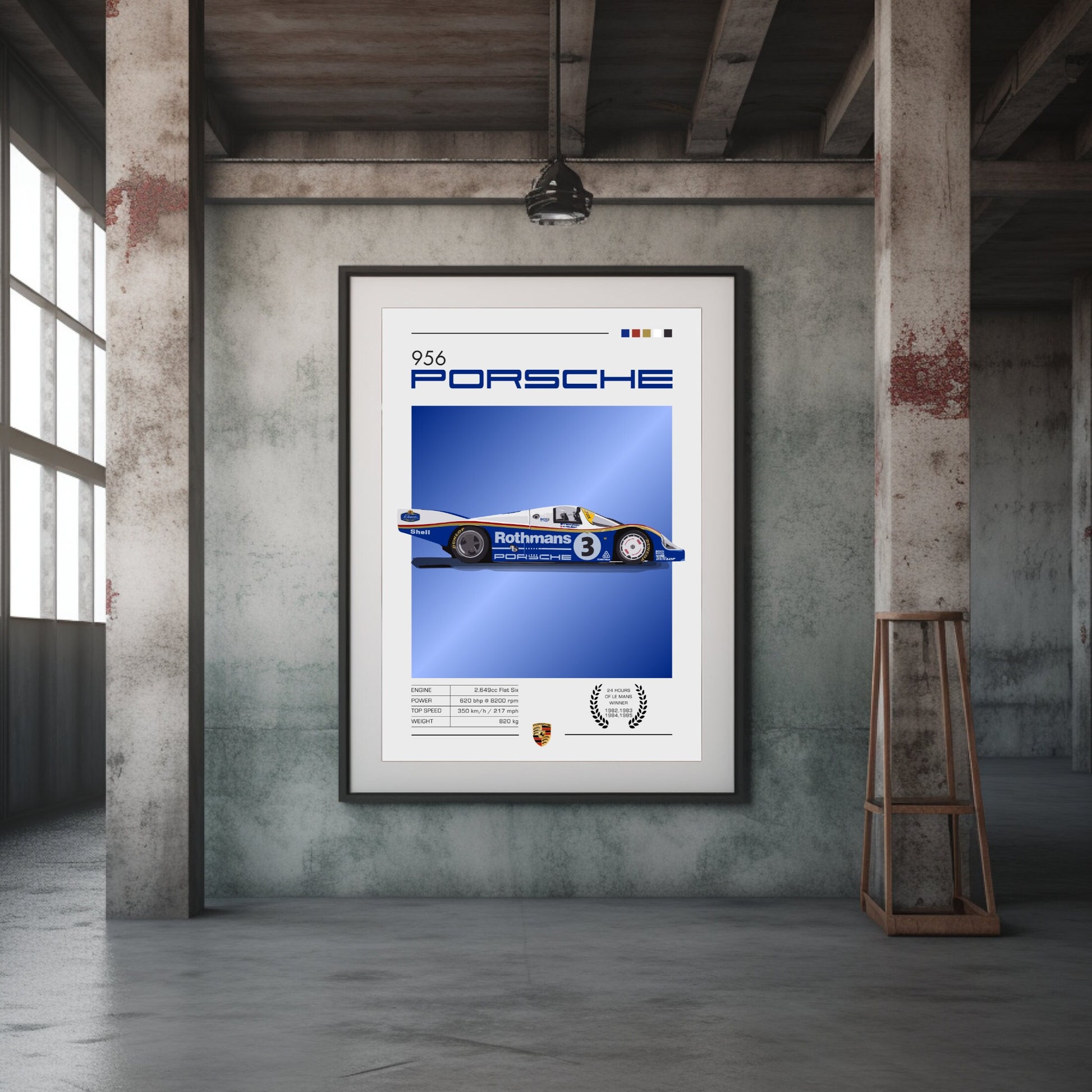 Porsche 956 Poster