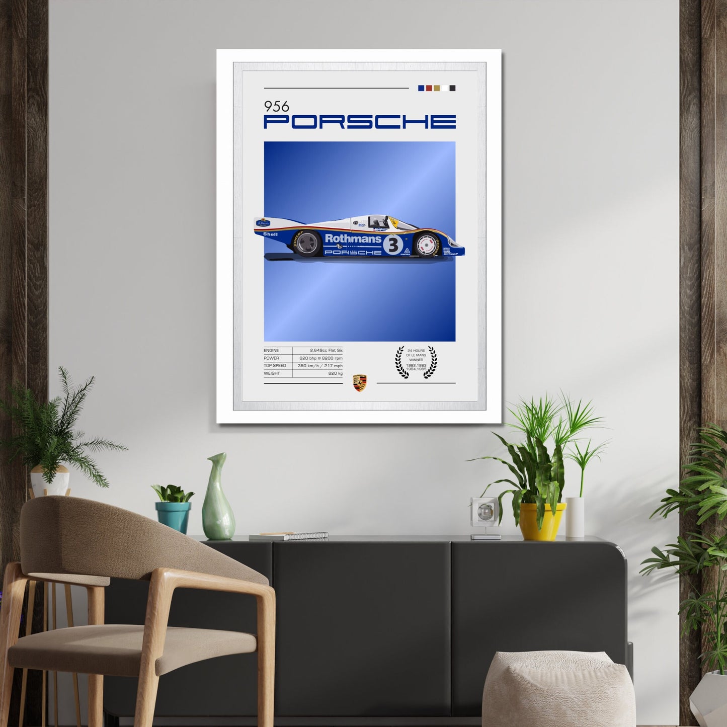 Porsche 956 Poster