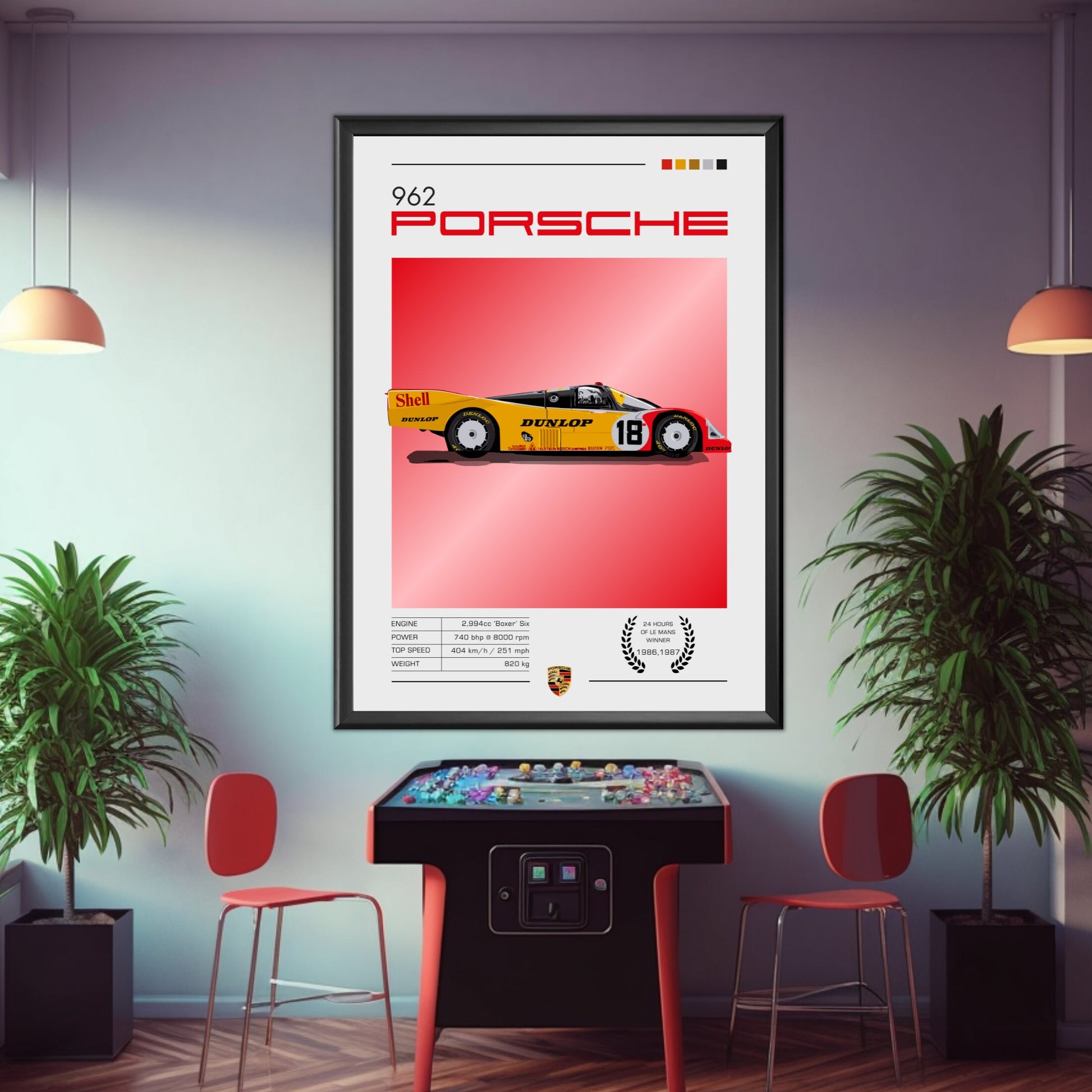 Porsche 962 Poster