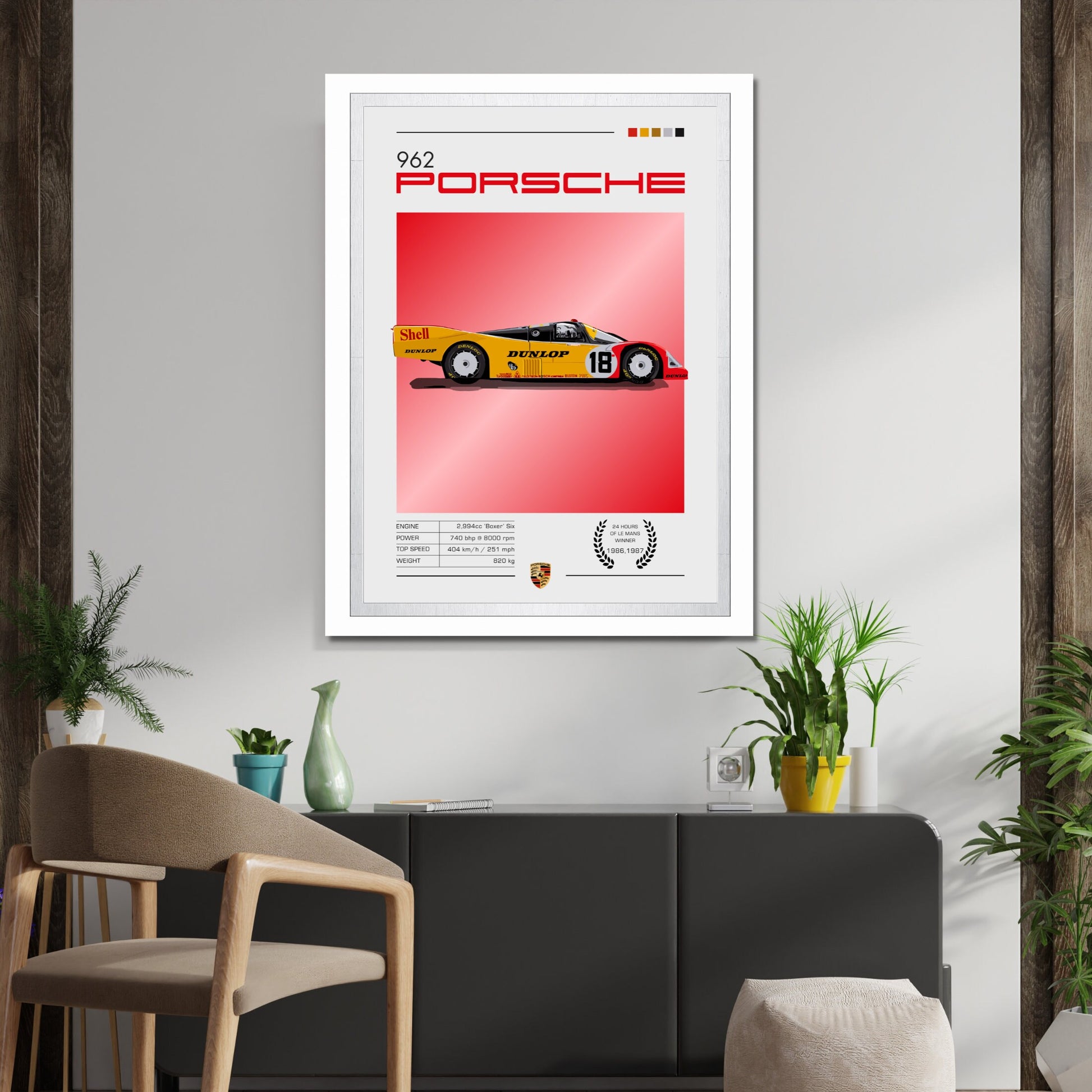 Porsche 962 Poster