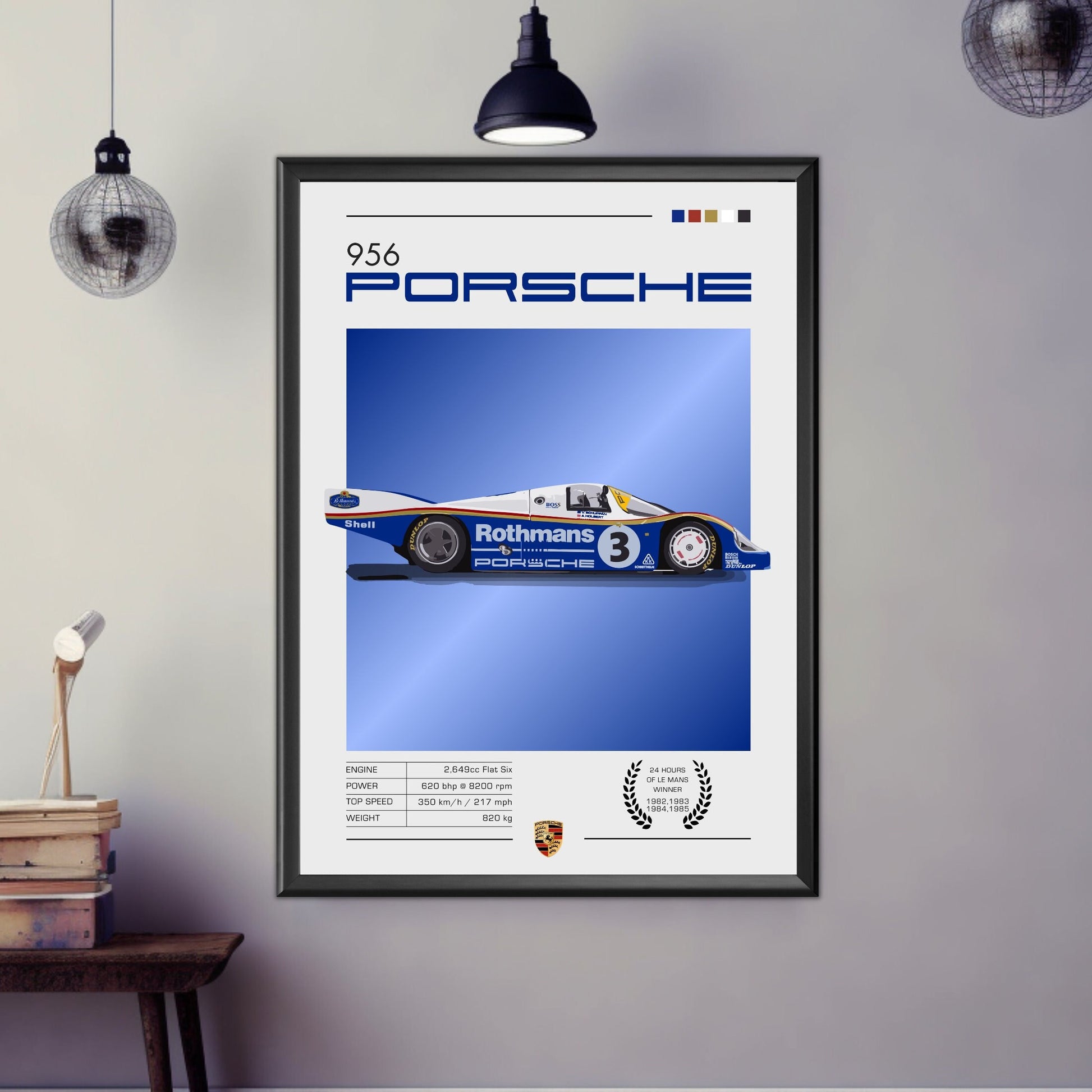 Porsche 956 Poster