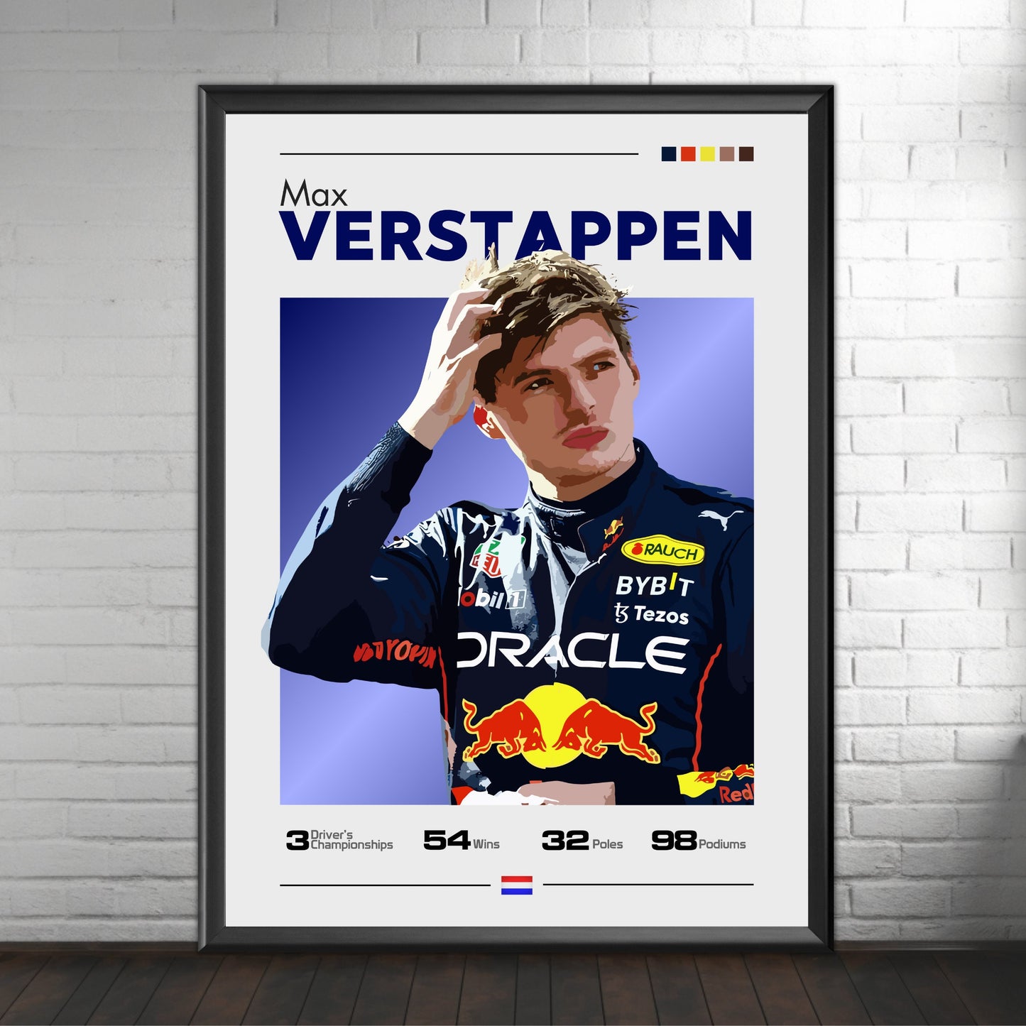 Max Verstappen F1 Print