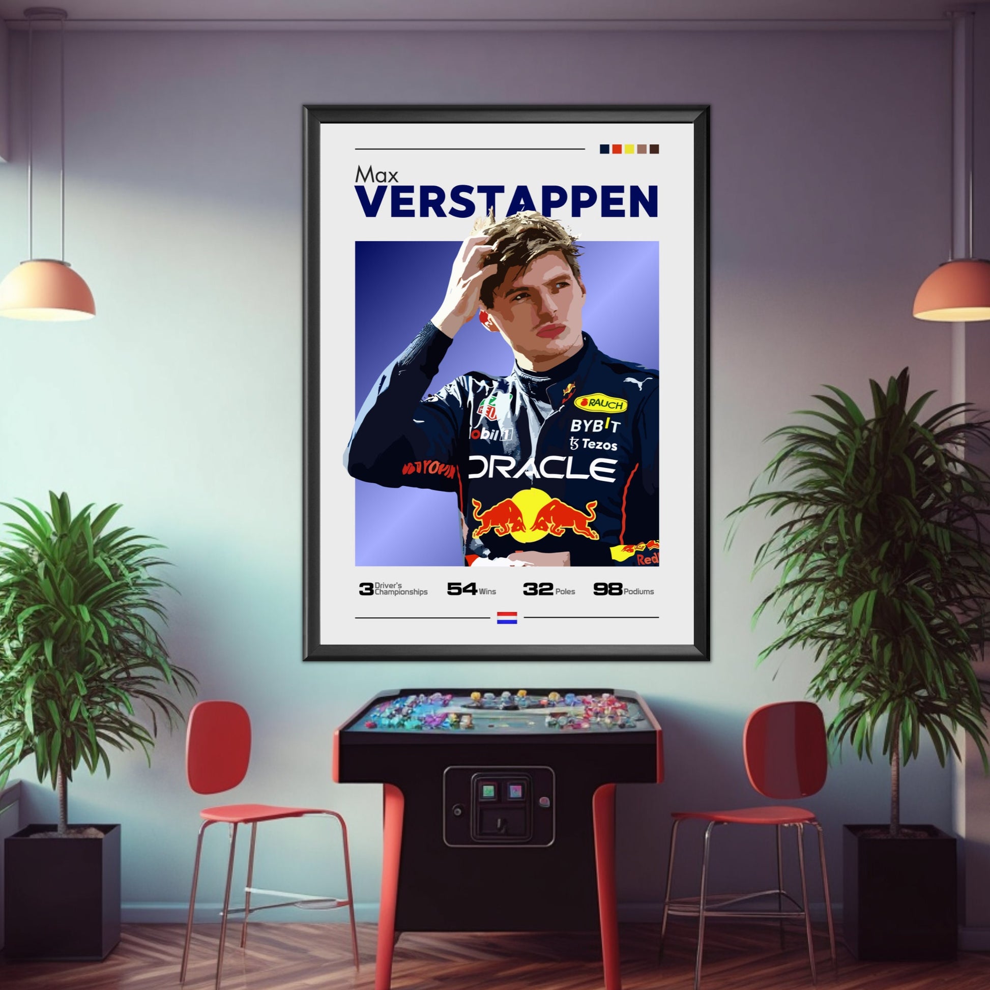 Max Verstappen F1 Print