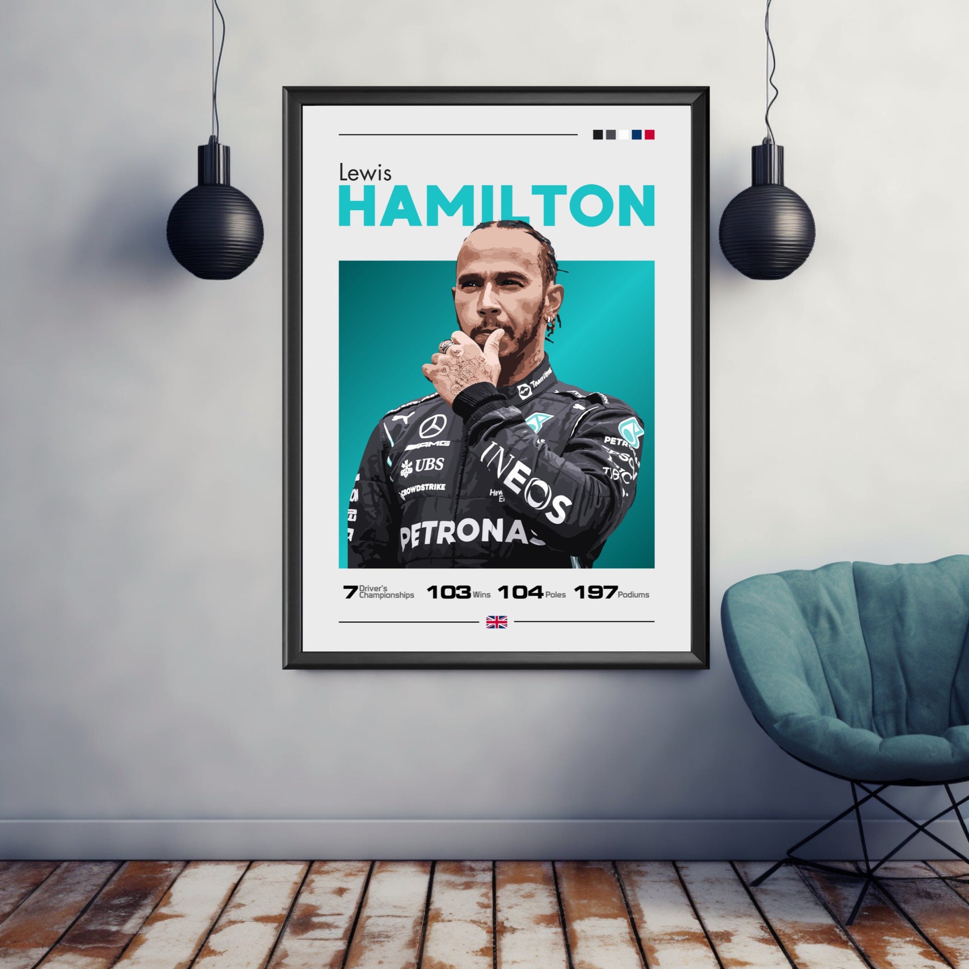 Lewis Hamilton Mercedes-Benz F1 Print