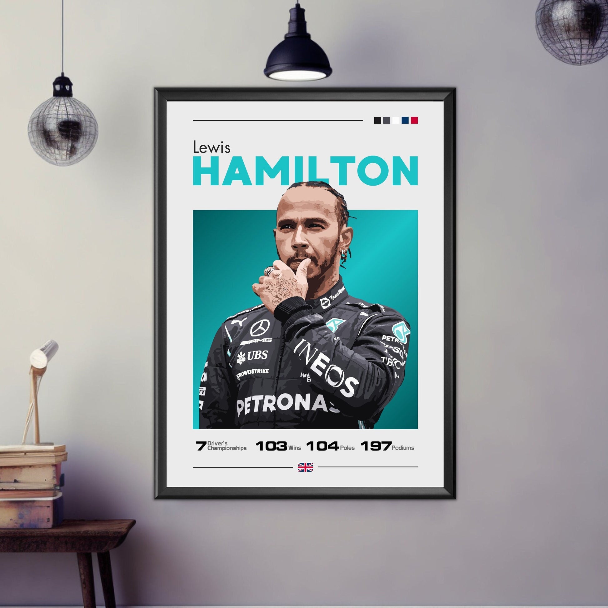 Lewis Hamilton Mercedes-Benz F1 Print