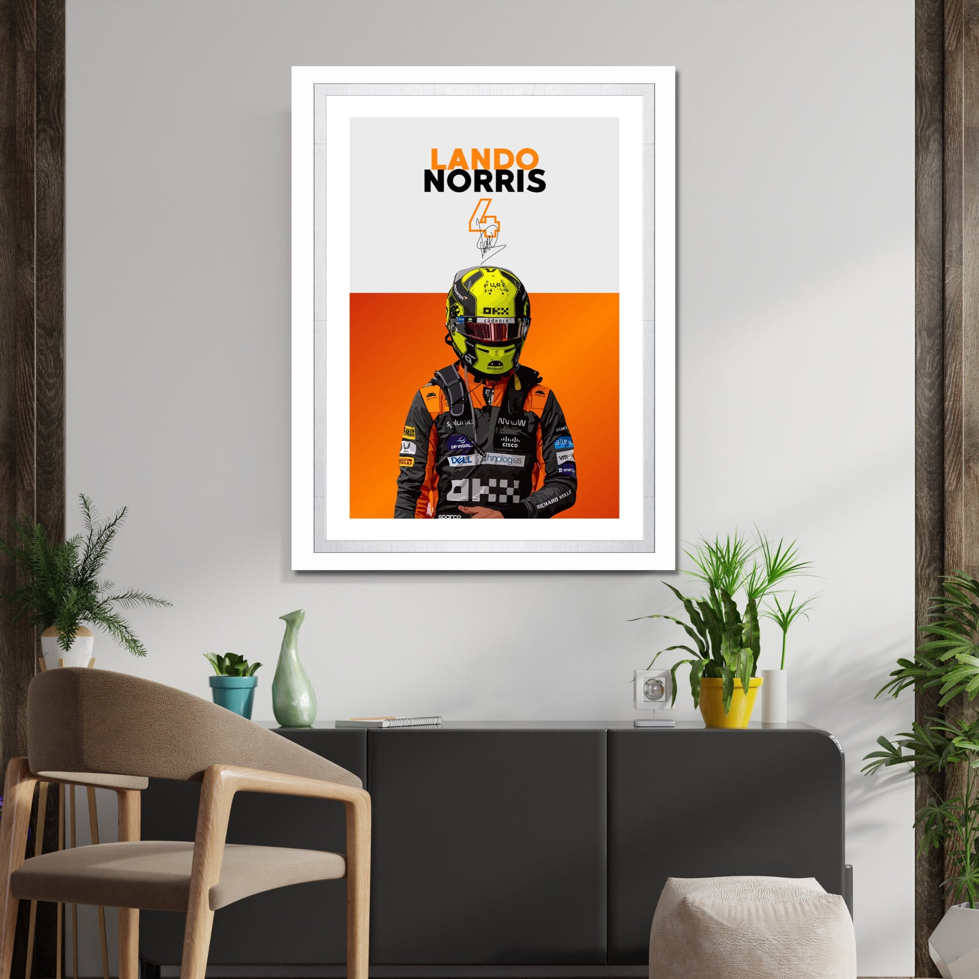 Lando Norris Print, F1 Poster