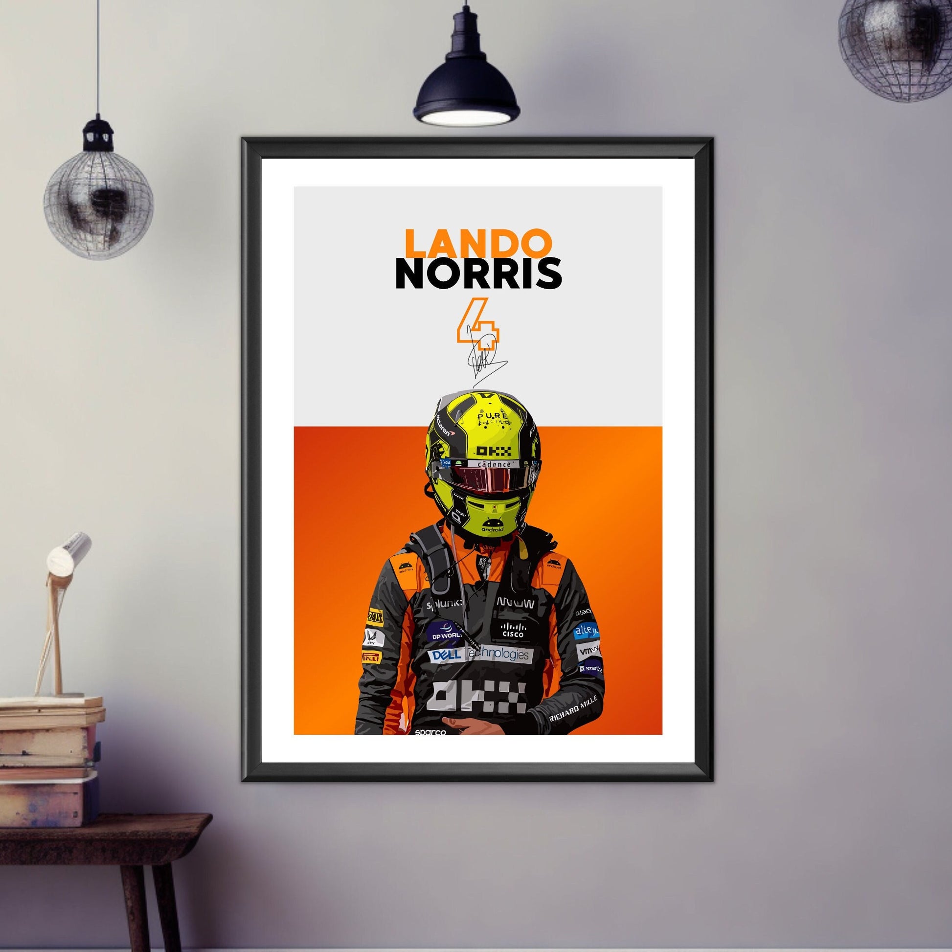 Lando Norris Print, F1 Poster