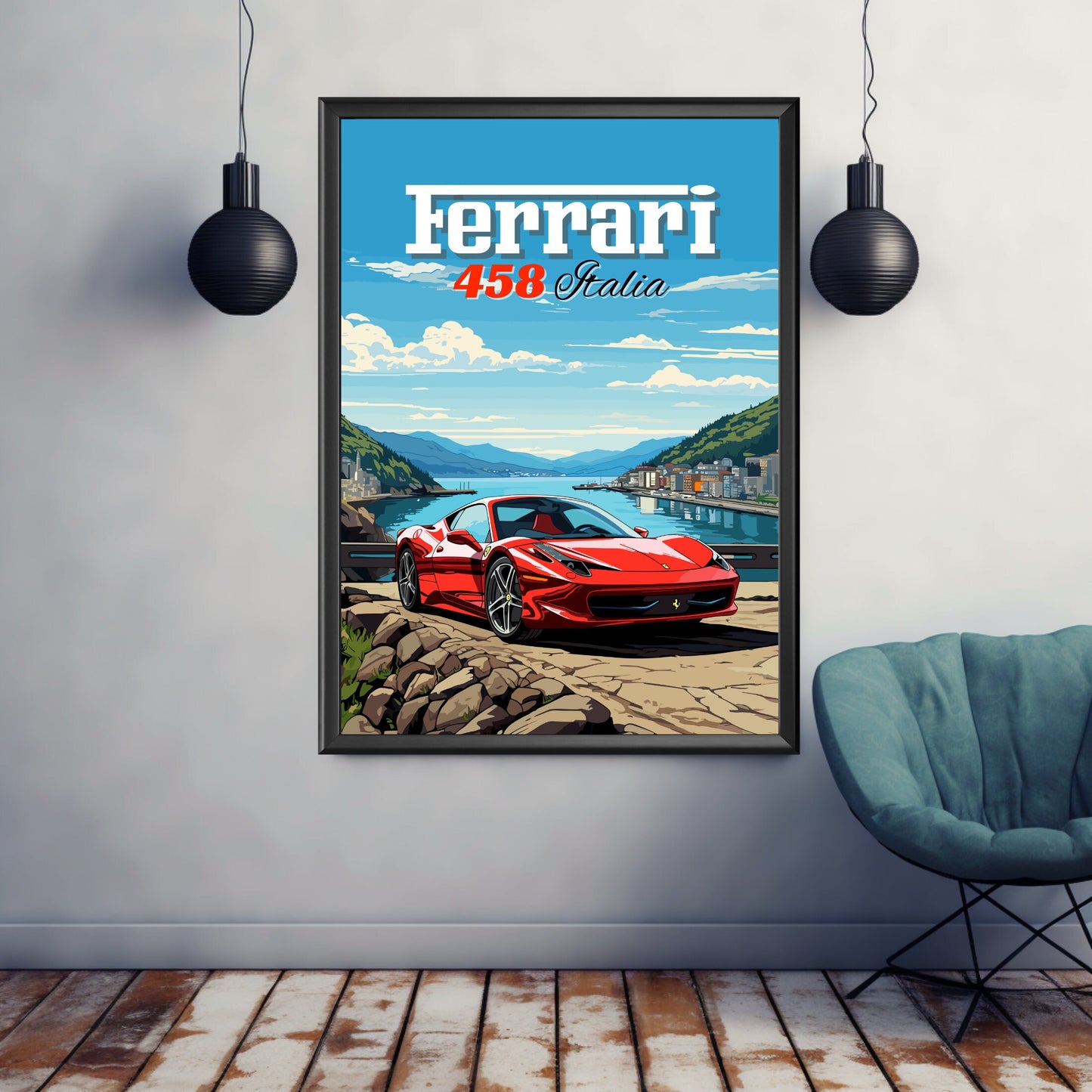 Ferrari 458 Italia Poster