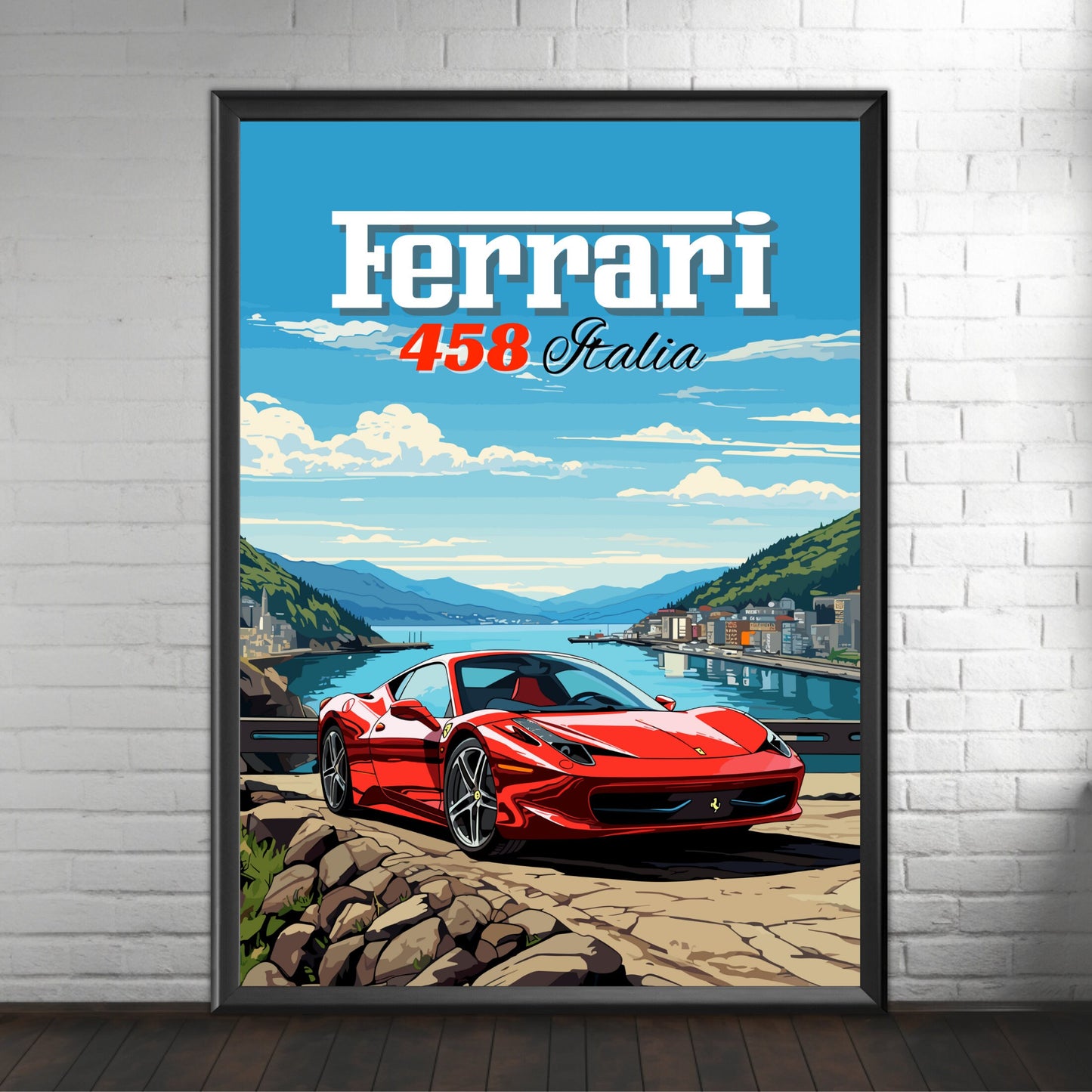 Ferrari 458 Italia Poster