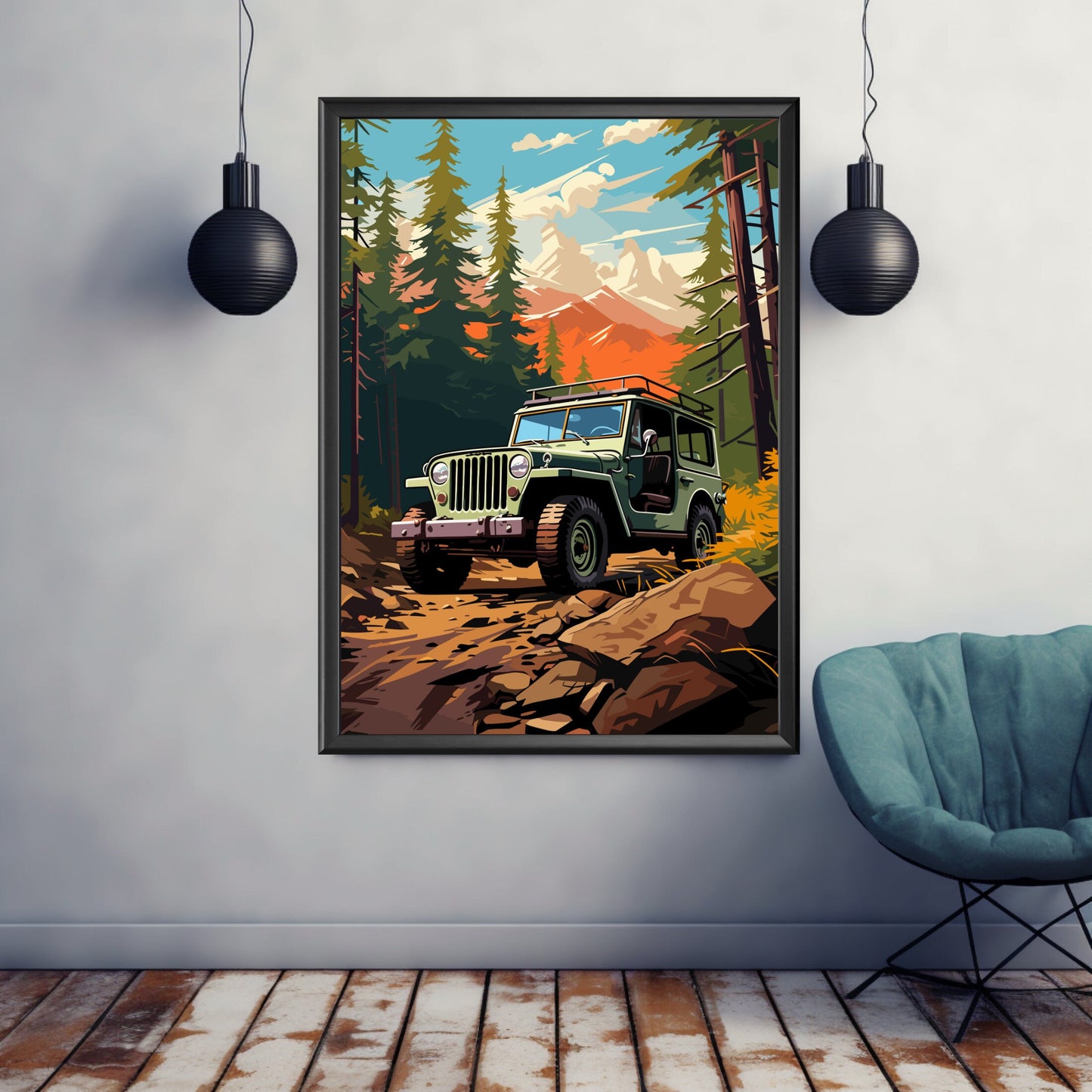 Jeep Willys Poster