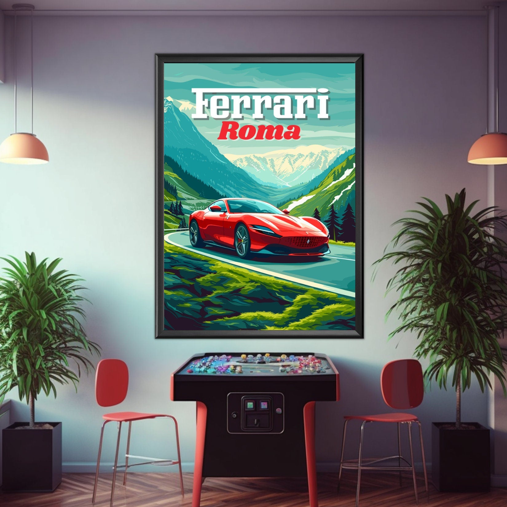 Ferrari Roma Poster