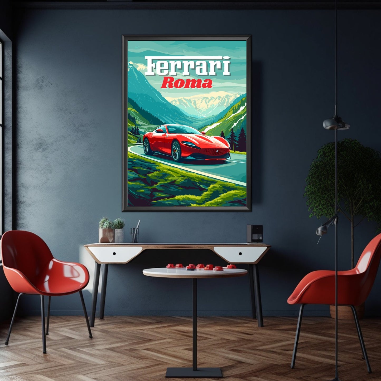 Ferrari Roma Poster