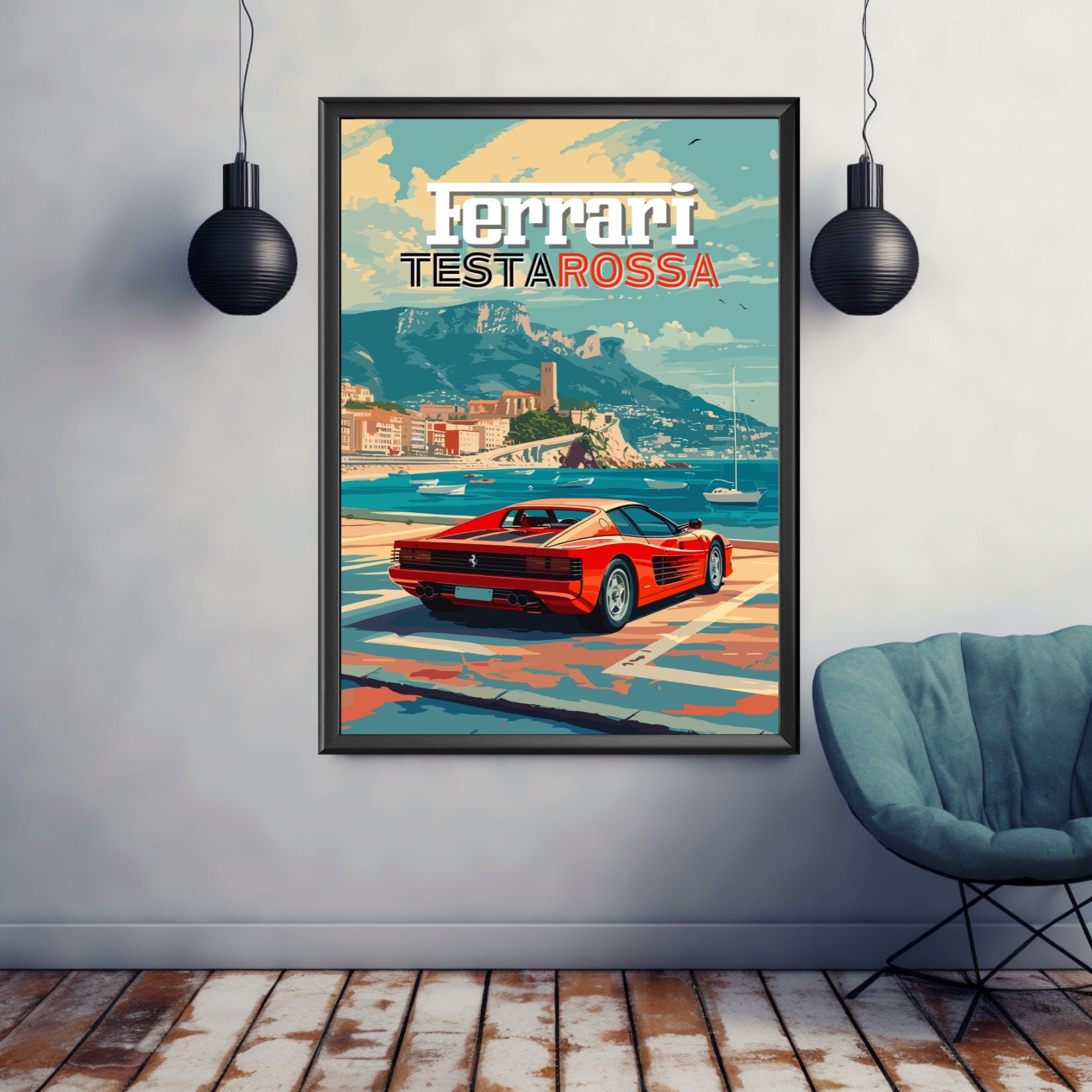 Ferrari Testarossa Print