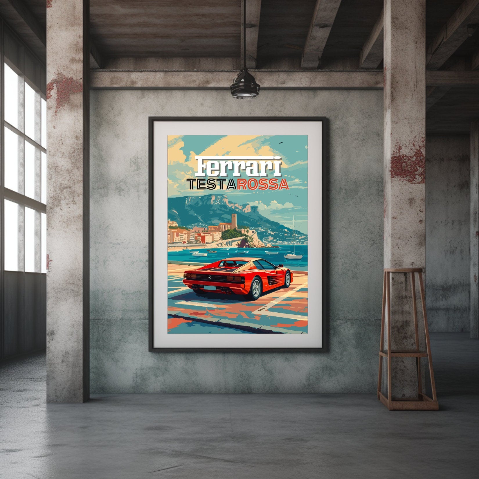 Ferrari Testarossa Print