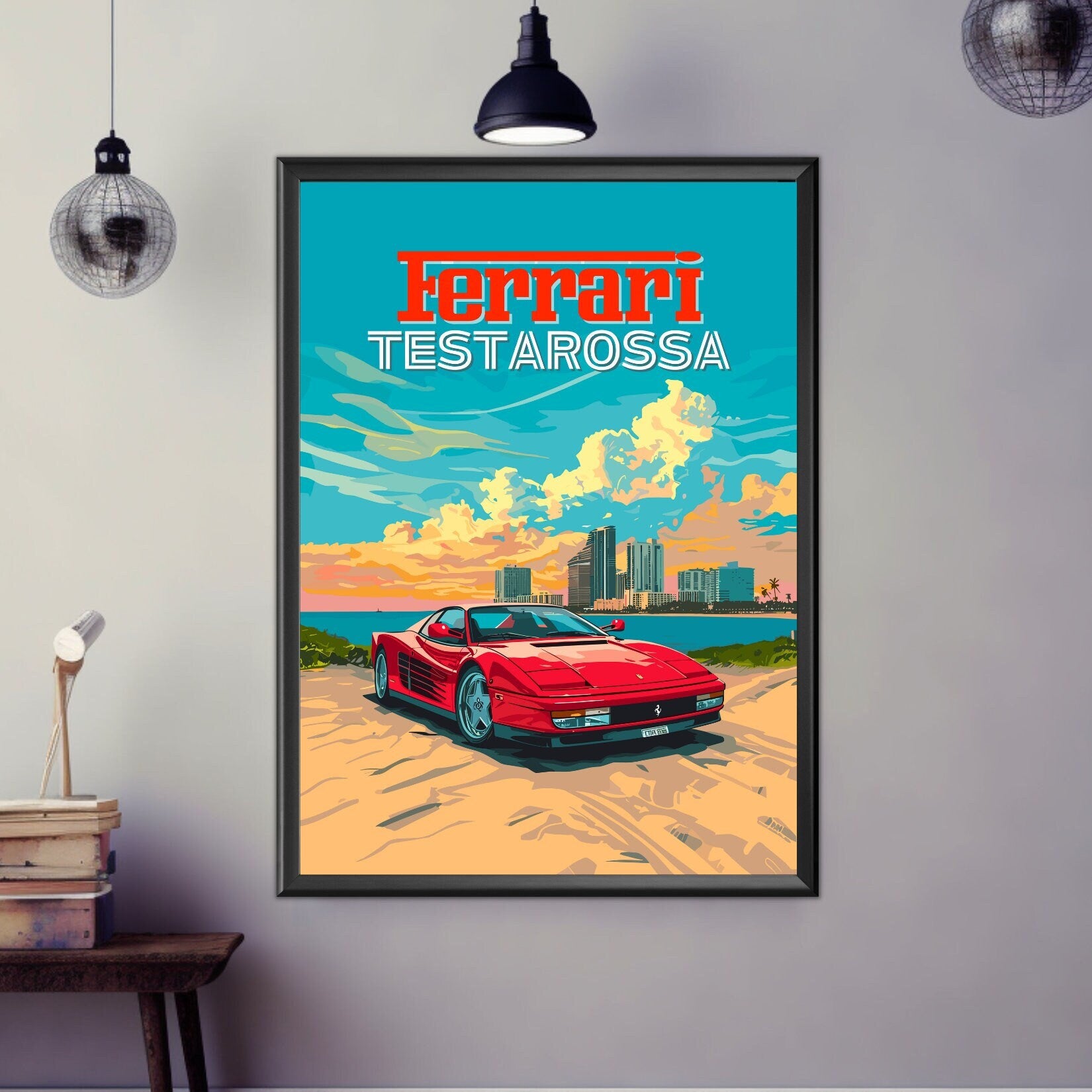 Ferrari Testarossa Poster