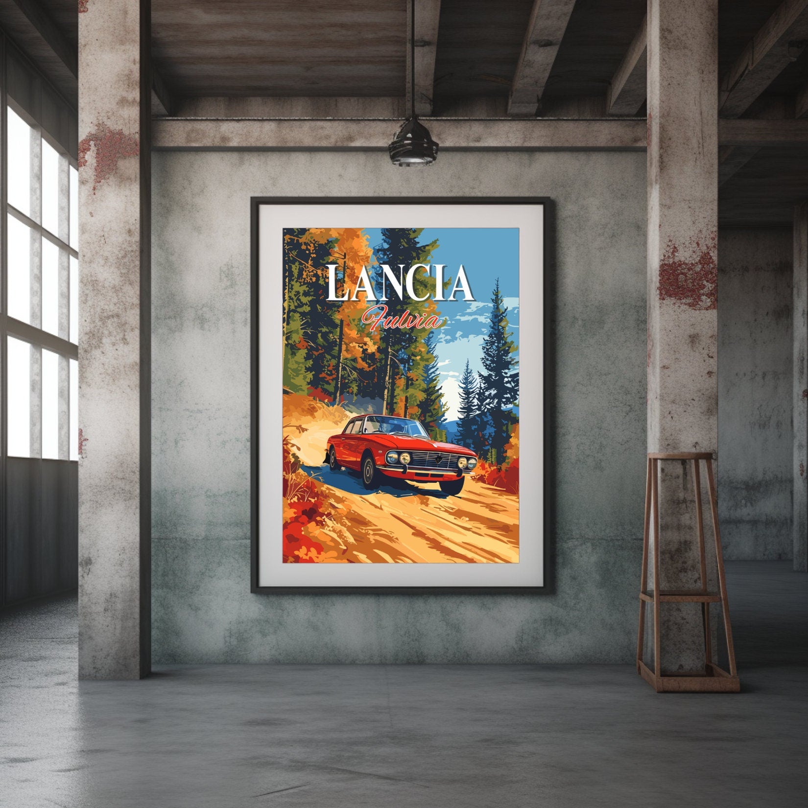 Lancia Fulvia Poster