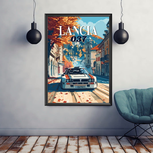 Lancia 037 Rally Print, 1980s Car Print, Lancia 037 Rally Poster, Car Art, Rally Car Print, Classic Car, Car Print, Car Poster, Vintage Car