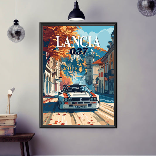 Lancia 037 Rally Print, 1980s Car Print, Lancia 037 Rally Poster, Car Art, Rally Car Print, Classic Car, Car Print, Car Poster, Vintage Car