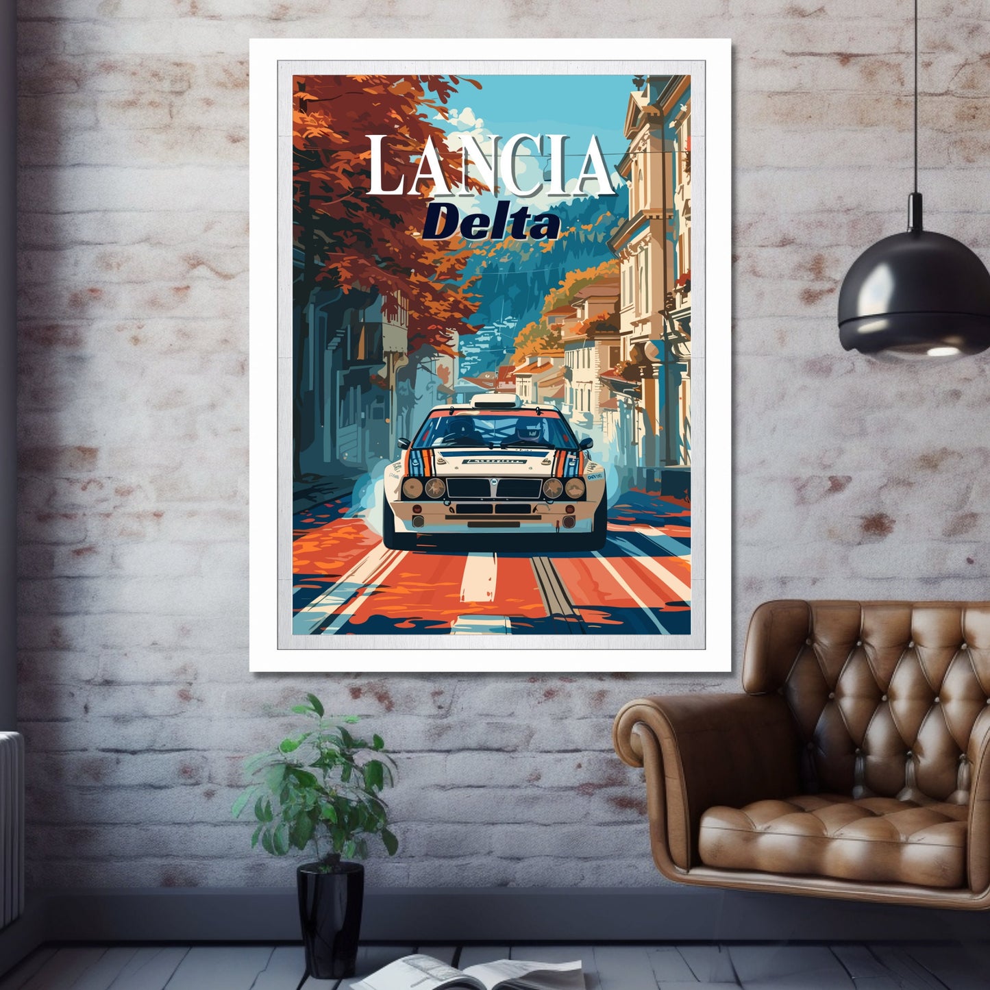 Lancia Delta Integrale Print, 1990s Car Print