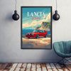 Lancia Delta Integrale Poster, Car Poster, Lancia Delta Integrale Print, Car Print, 1990s Car, Car Art, Classic Car Print, Rally Car Print