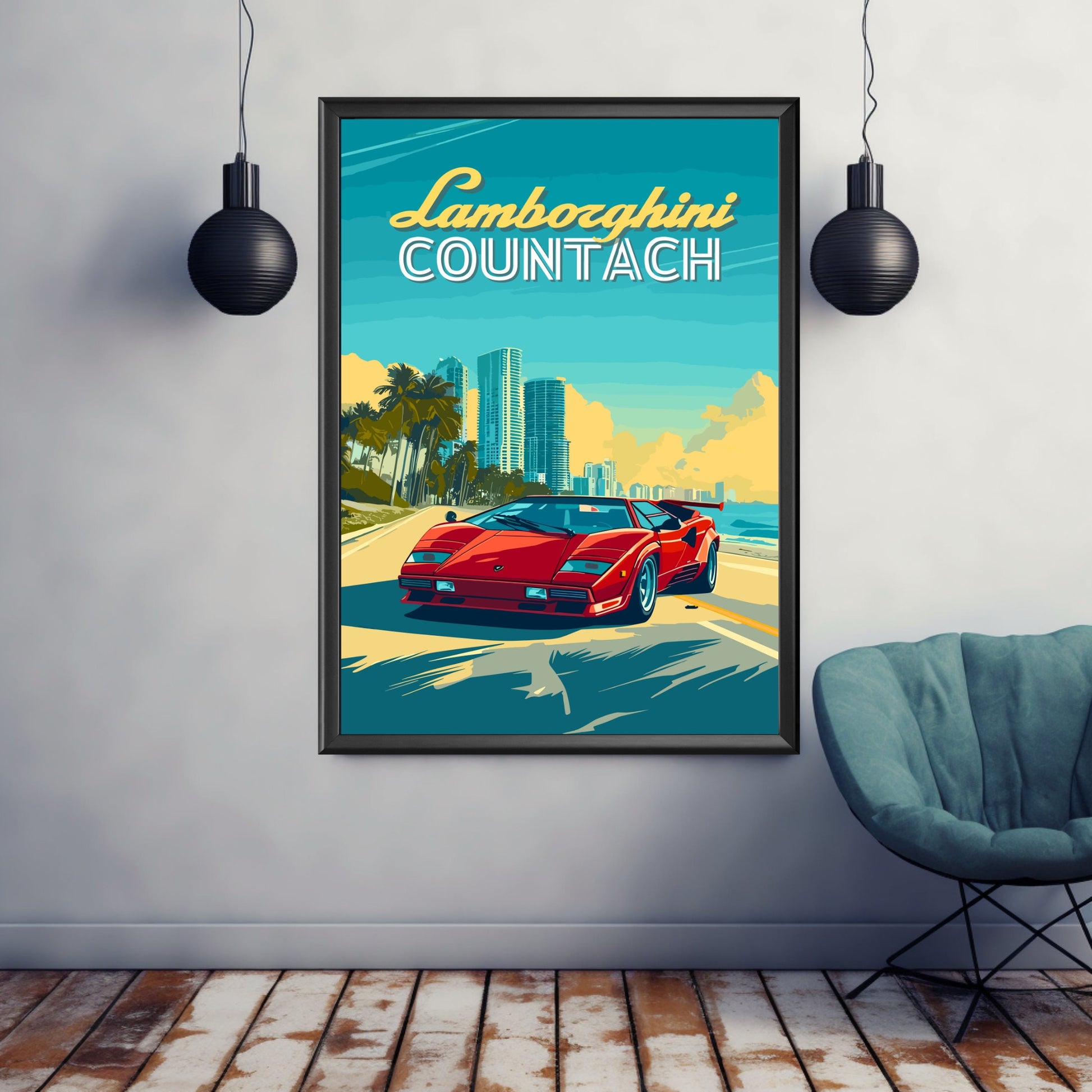 Lamborghini Countach Poster