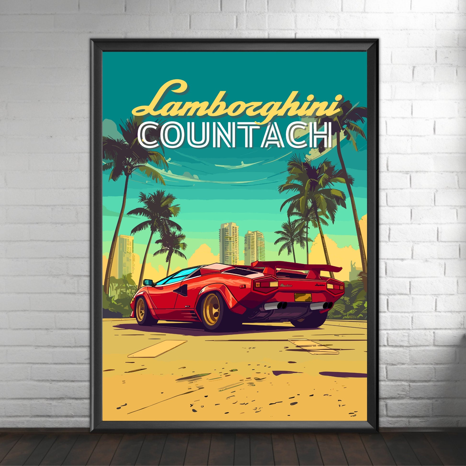 Lamborghini Countach Print