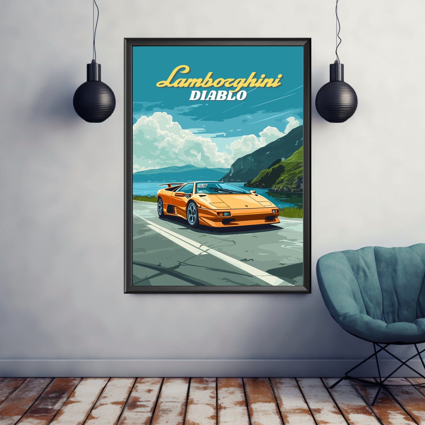 Lamborghini Diablo Poster