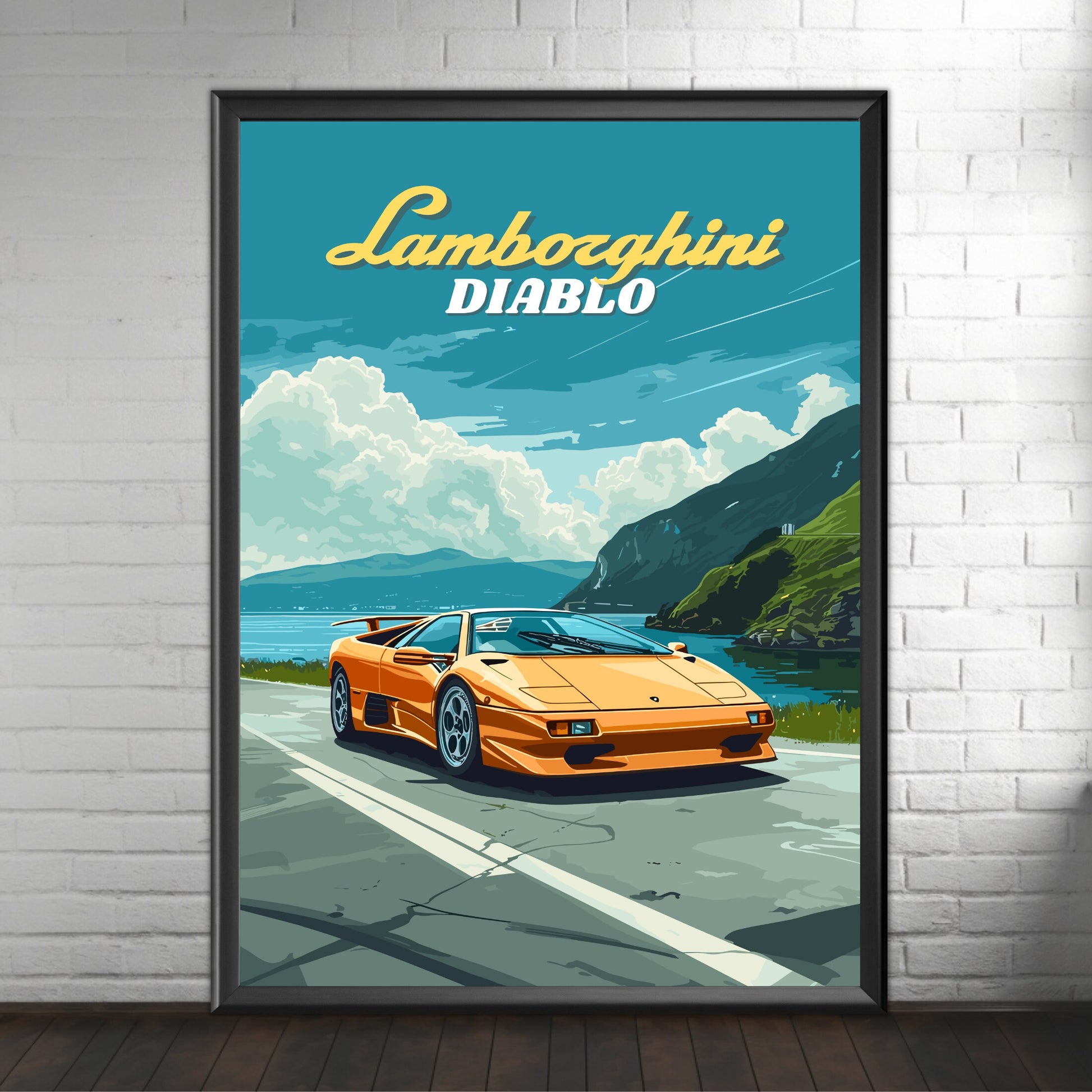 Lamborghini Diablo Poster