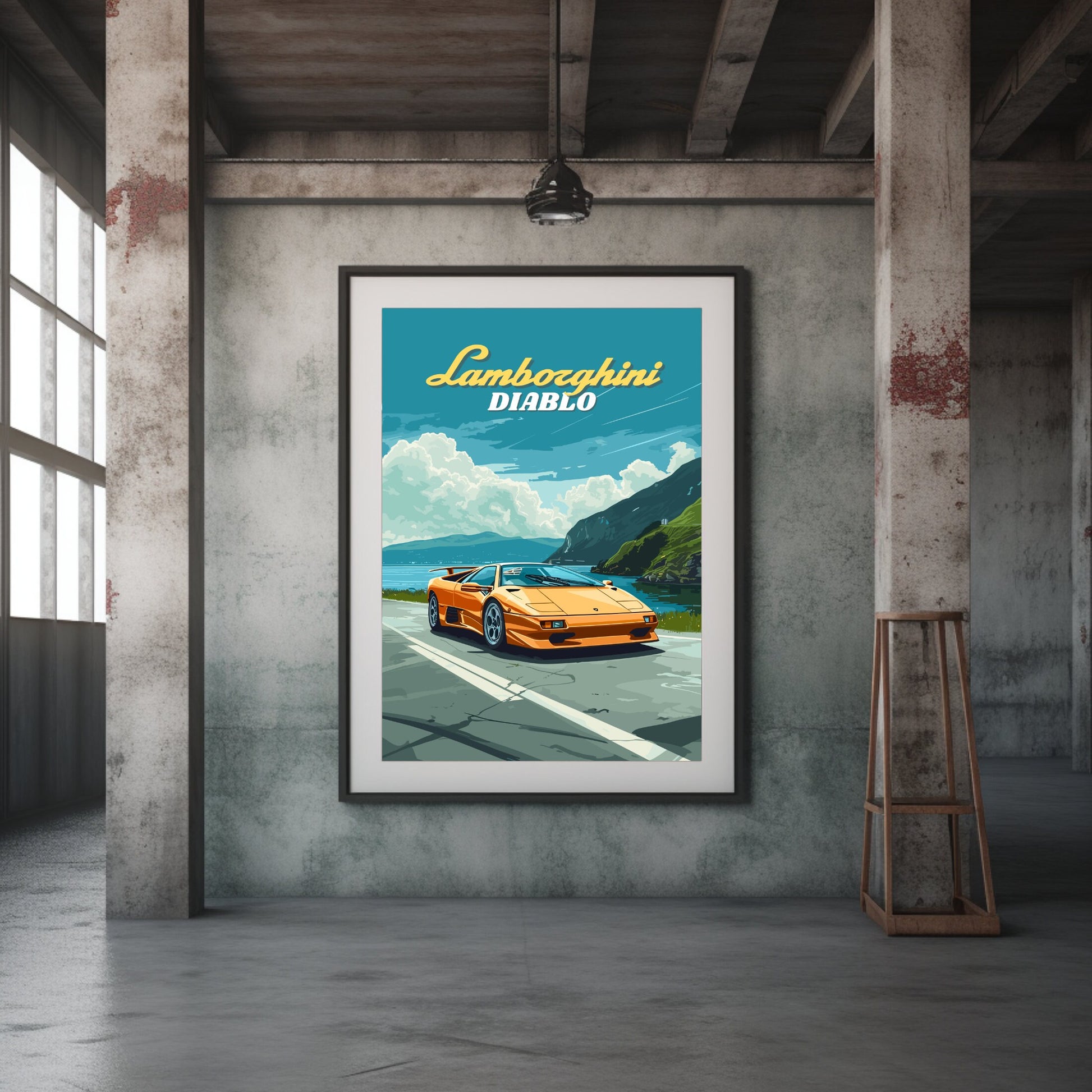 Lamborghini Diablo Poster