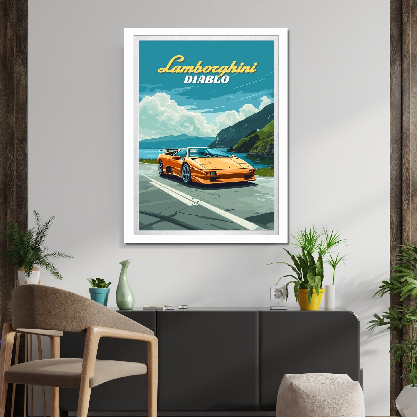 Lamborghini Diablo Poster