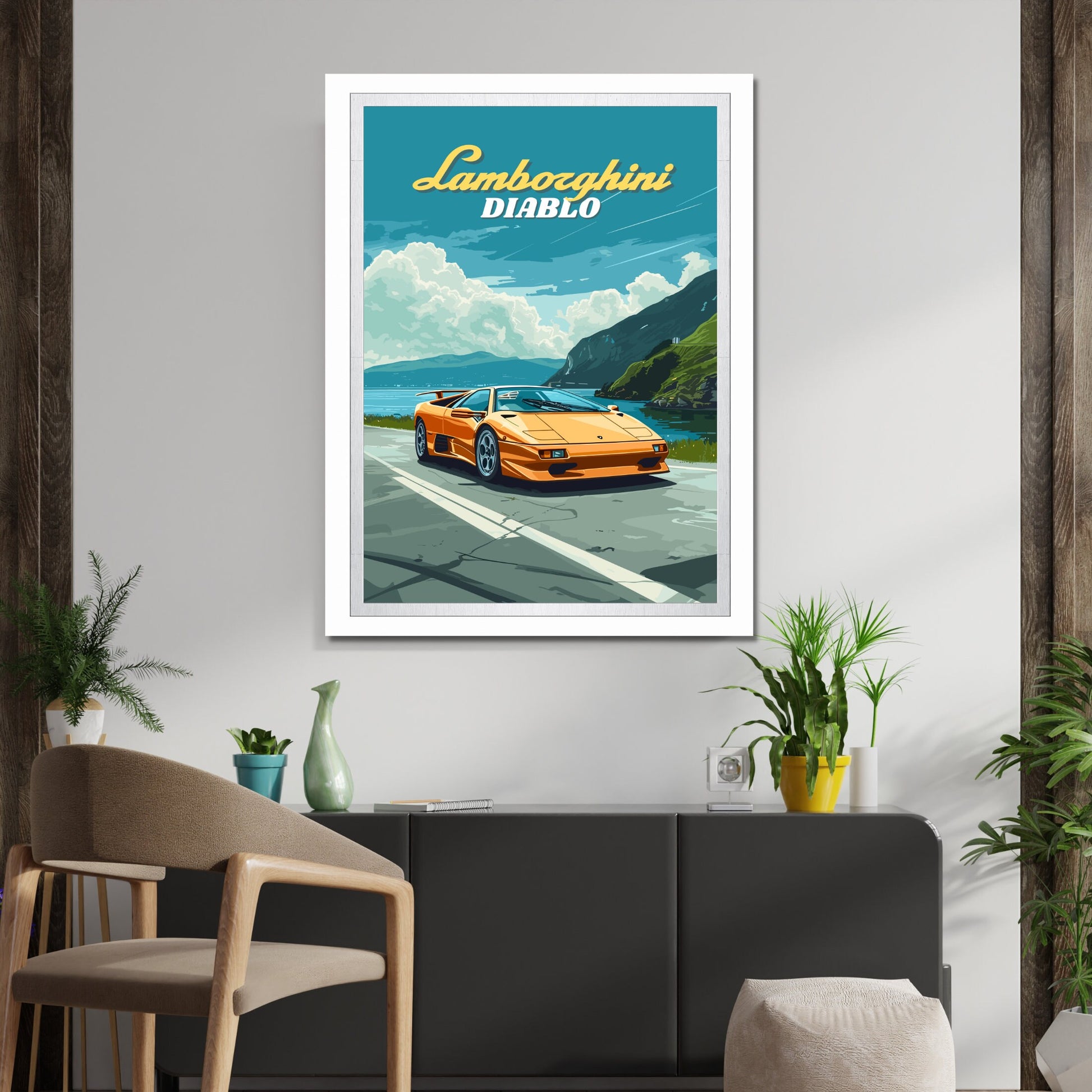 Lamborghini Diablo Poster