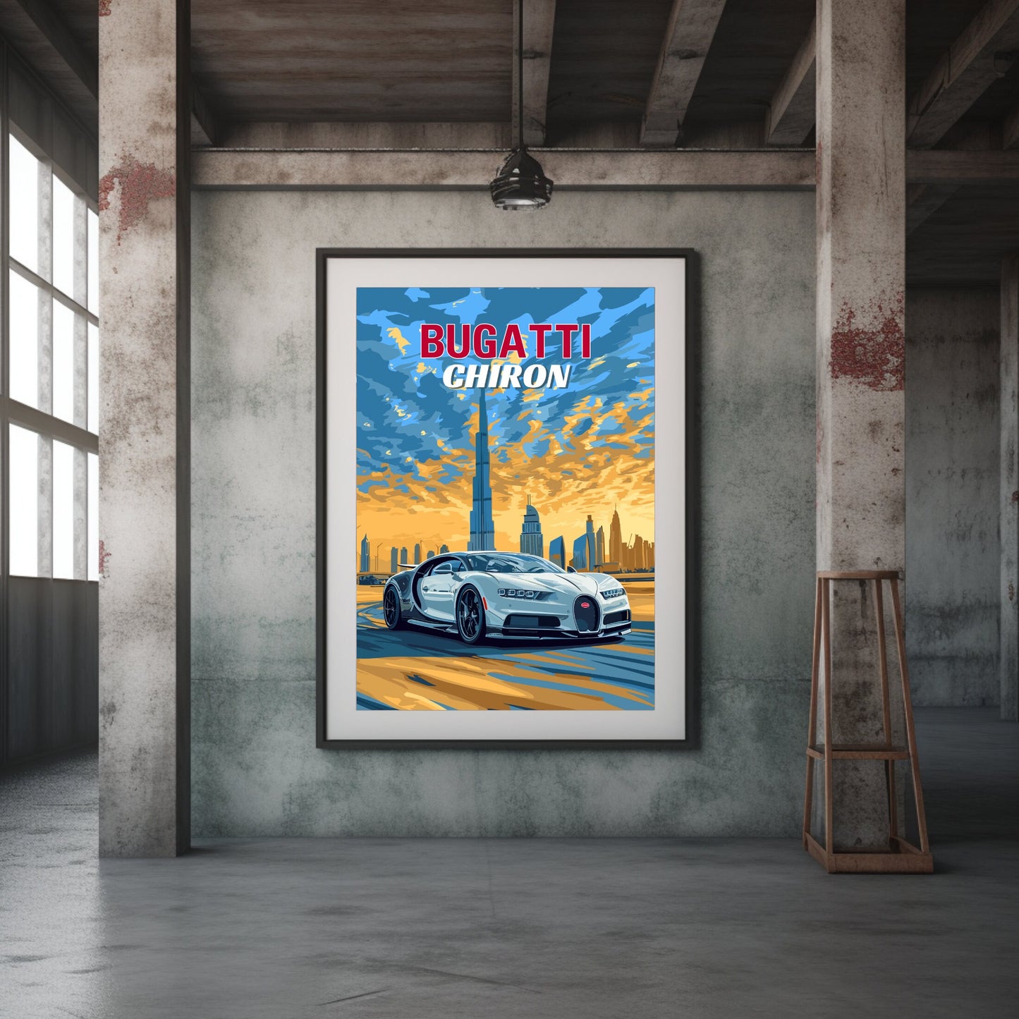 2010s Bugatti Chiron Print