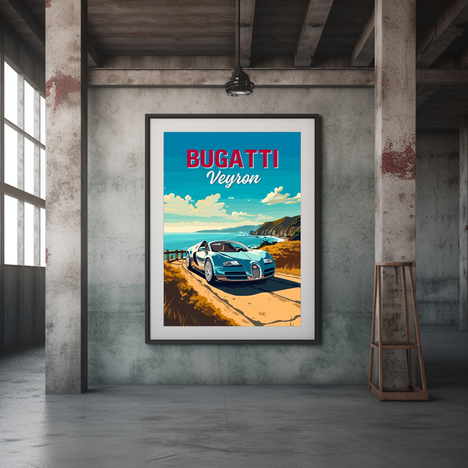 2000s Bugatti Veyron Print