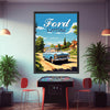 Ford Cortina Mk1 Print, 1960s Car, Classic Car Print, Ford Cortina MK1 Poster, Car Print, Car Poster, Car Art, Retro Car, Vintage Car