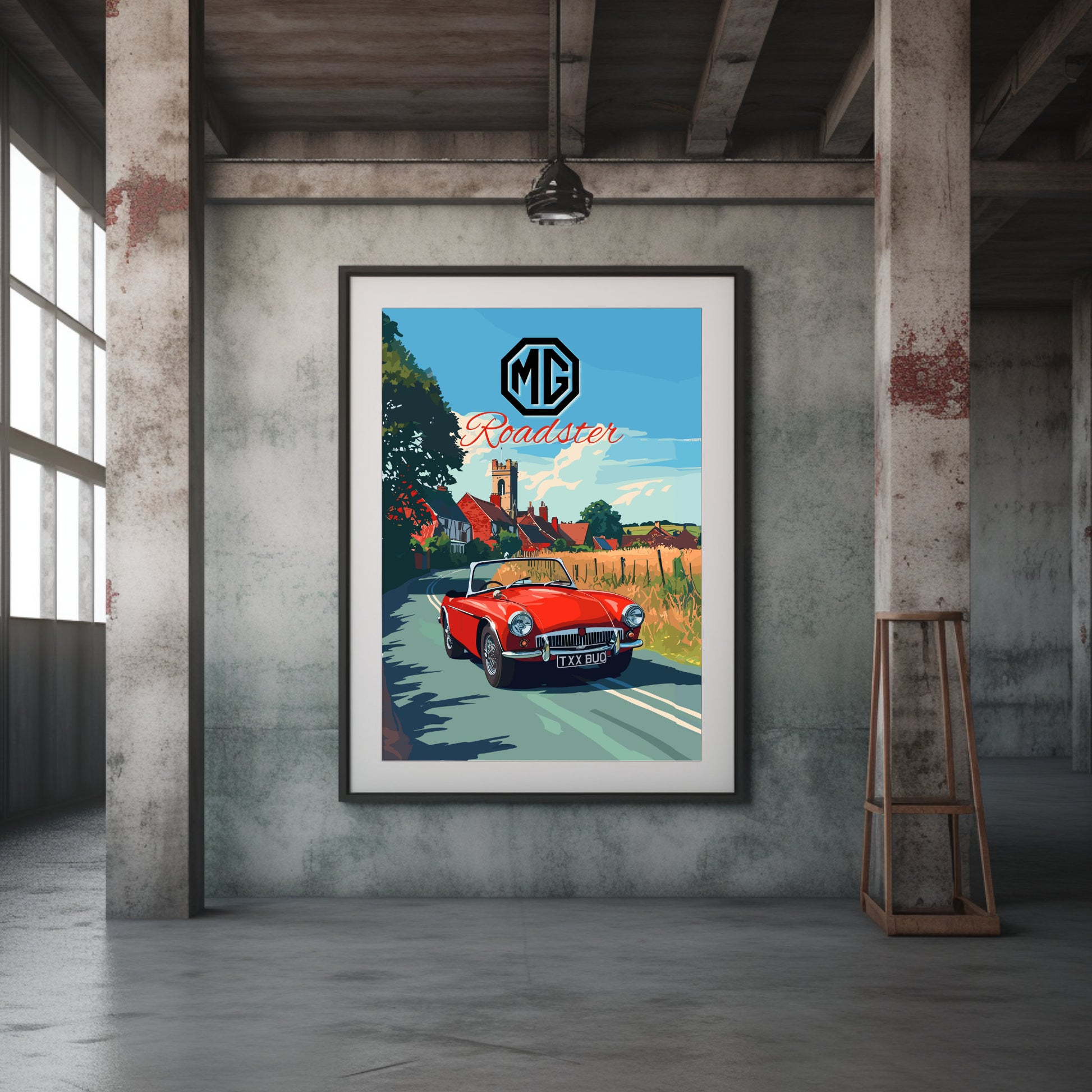 MG Roadster Poster