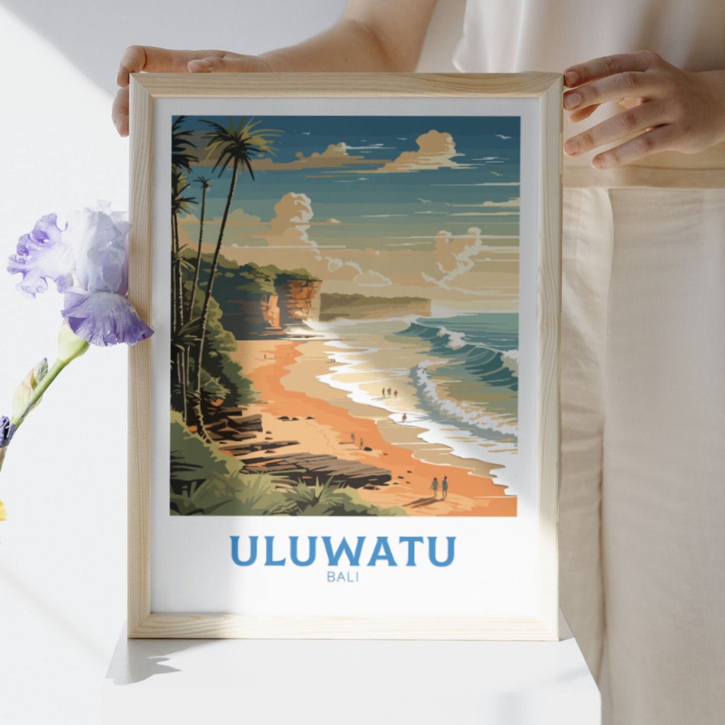 Uluwatu poster, Bali print