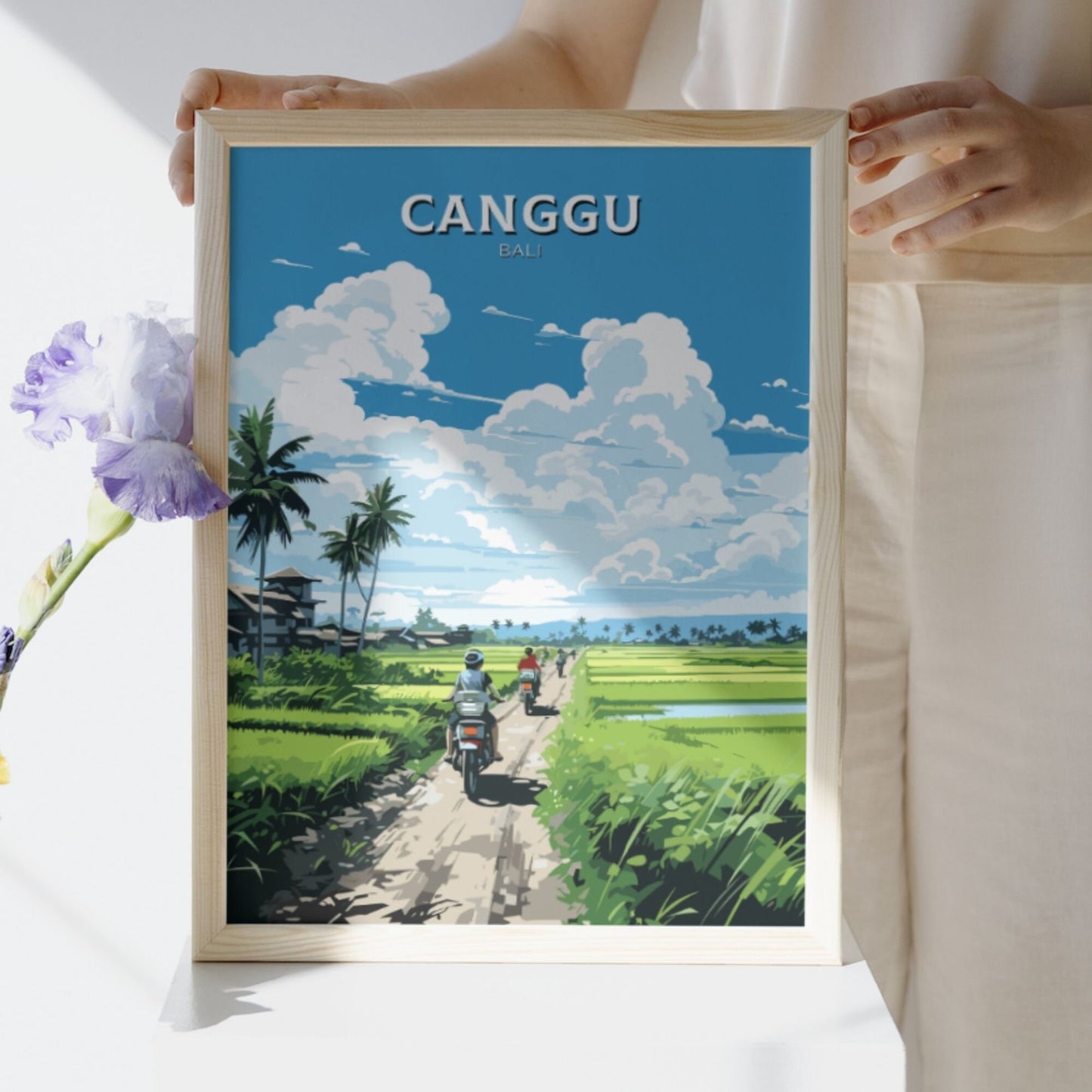 Canggu poster, Bali print