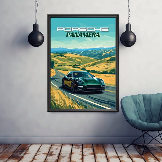 Porsche Panamera Poster, 2020s Car Print, Porsche Panamera Print, Supercar print, Car Print, Car Poster, Car Art, Modern Classic Car Print