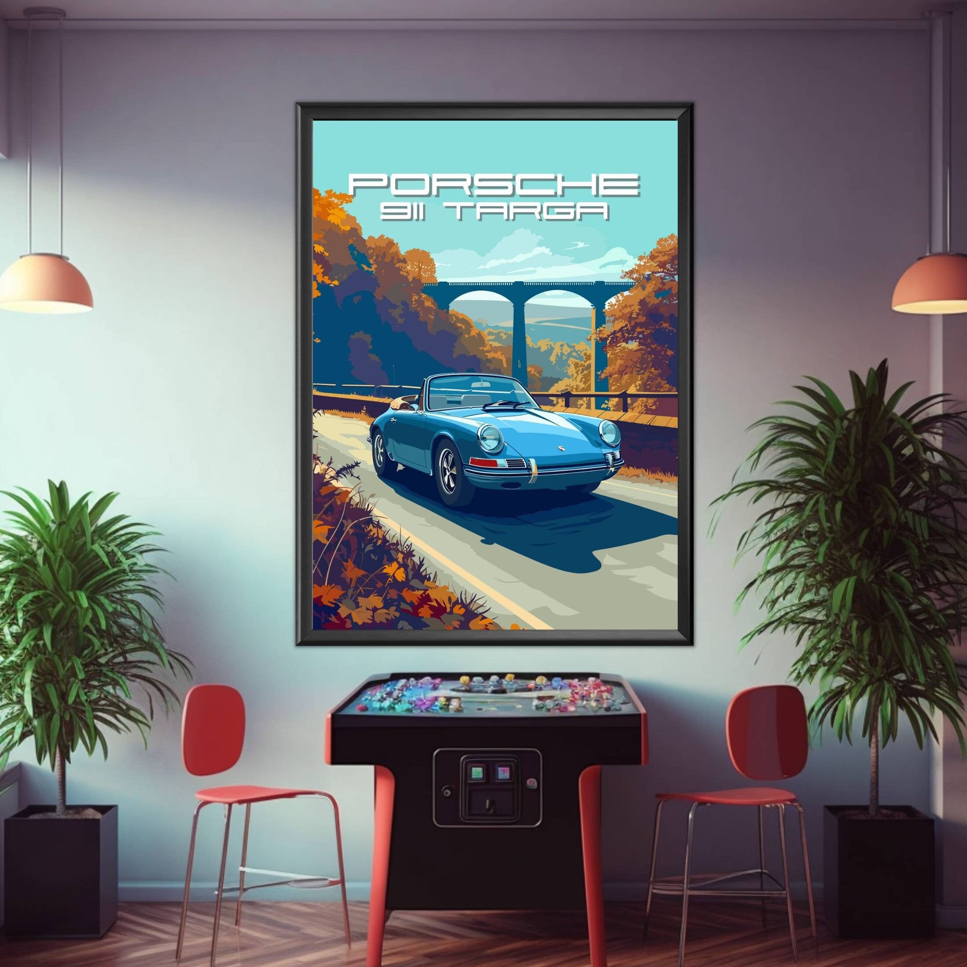 Porsche 911 Targa Poster, 1960s