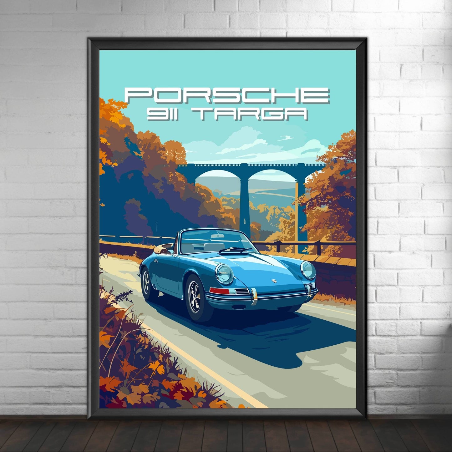 Porsche 911 Targa Poster, 1960s